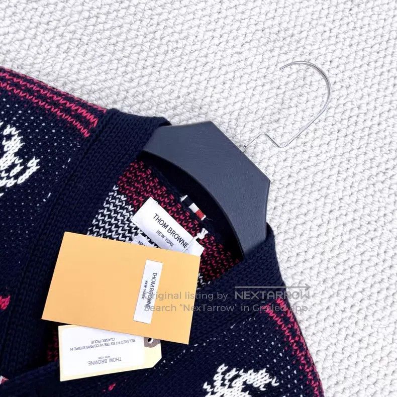 Thom Browne Thom Browne Marine themed intarsia striped knitted cardiga Size US S / EU 44-46 / 1 - 3 Thumbnail