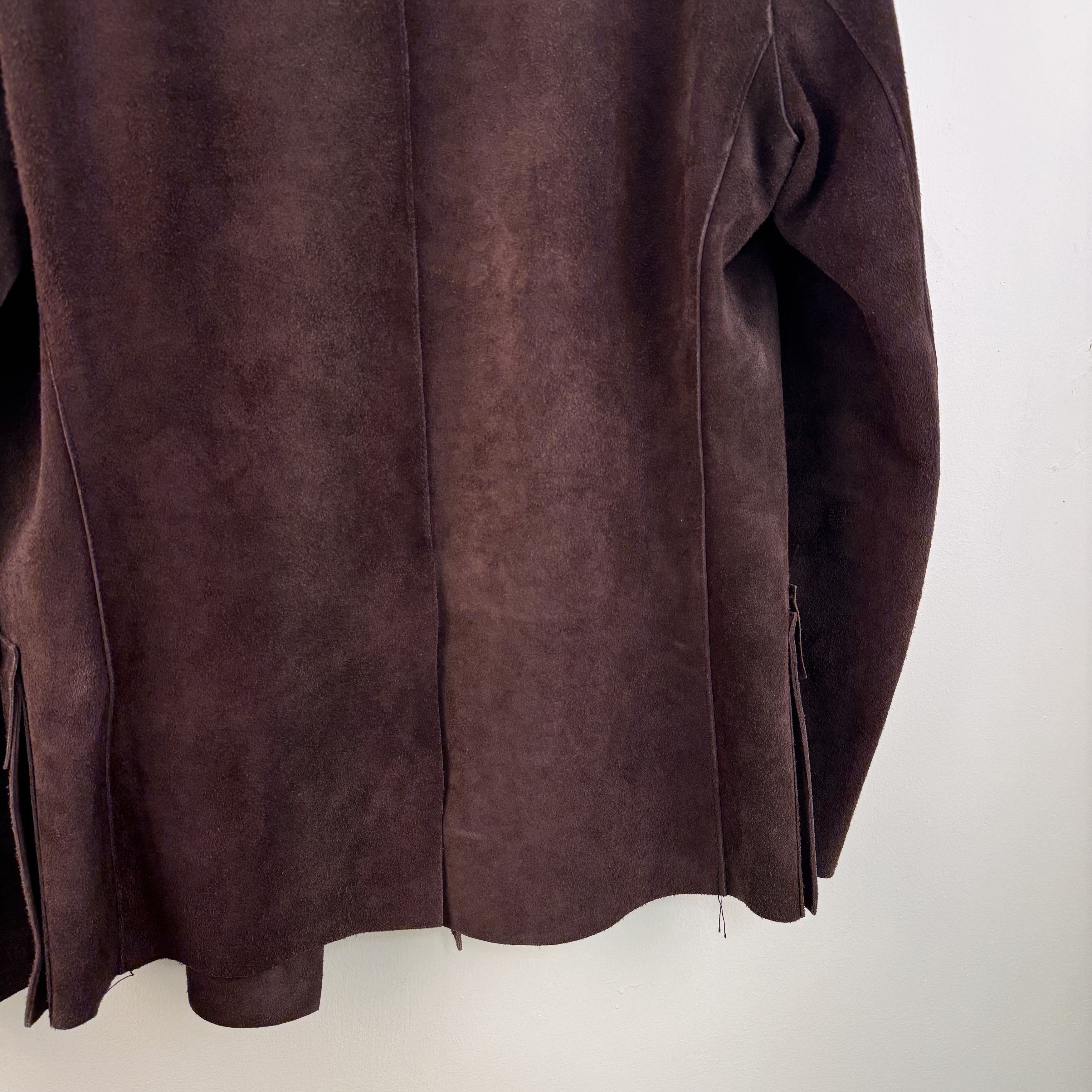 Yves Saint Laurent Yves Saint Laurent Rive Gauche Suede Jacket Size L / US 10 / IT 46 - 11 Thumbnail