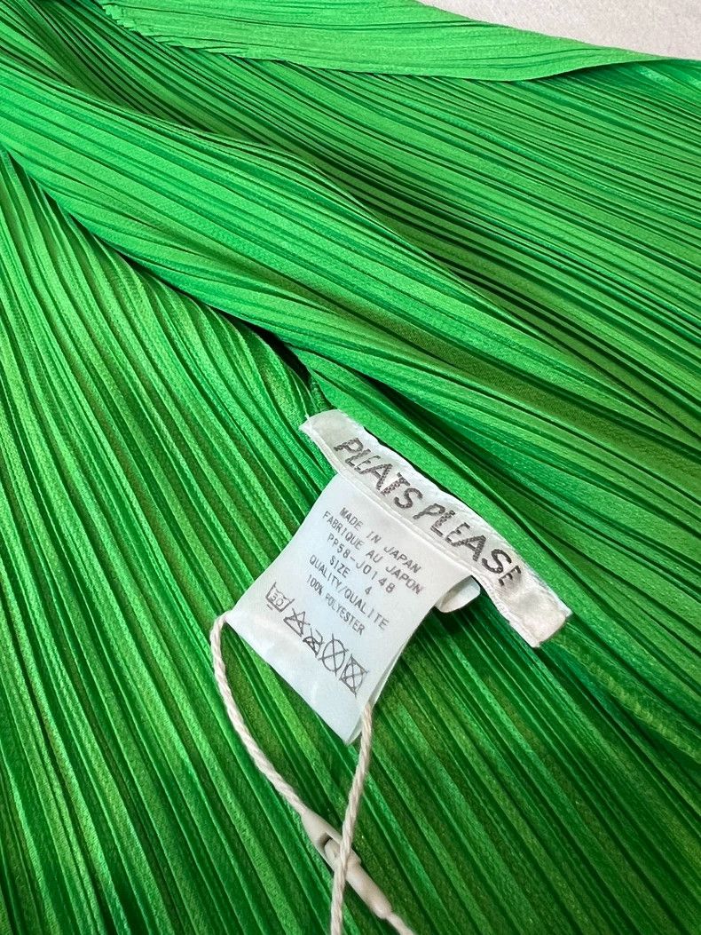 Issey Miyake Issey Miyake size:4 Green pleated cardigan top Size XS / US 0-2 / IT 36-38 - 5 Thumbnail