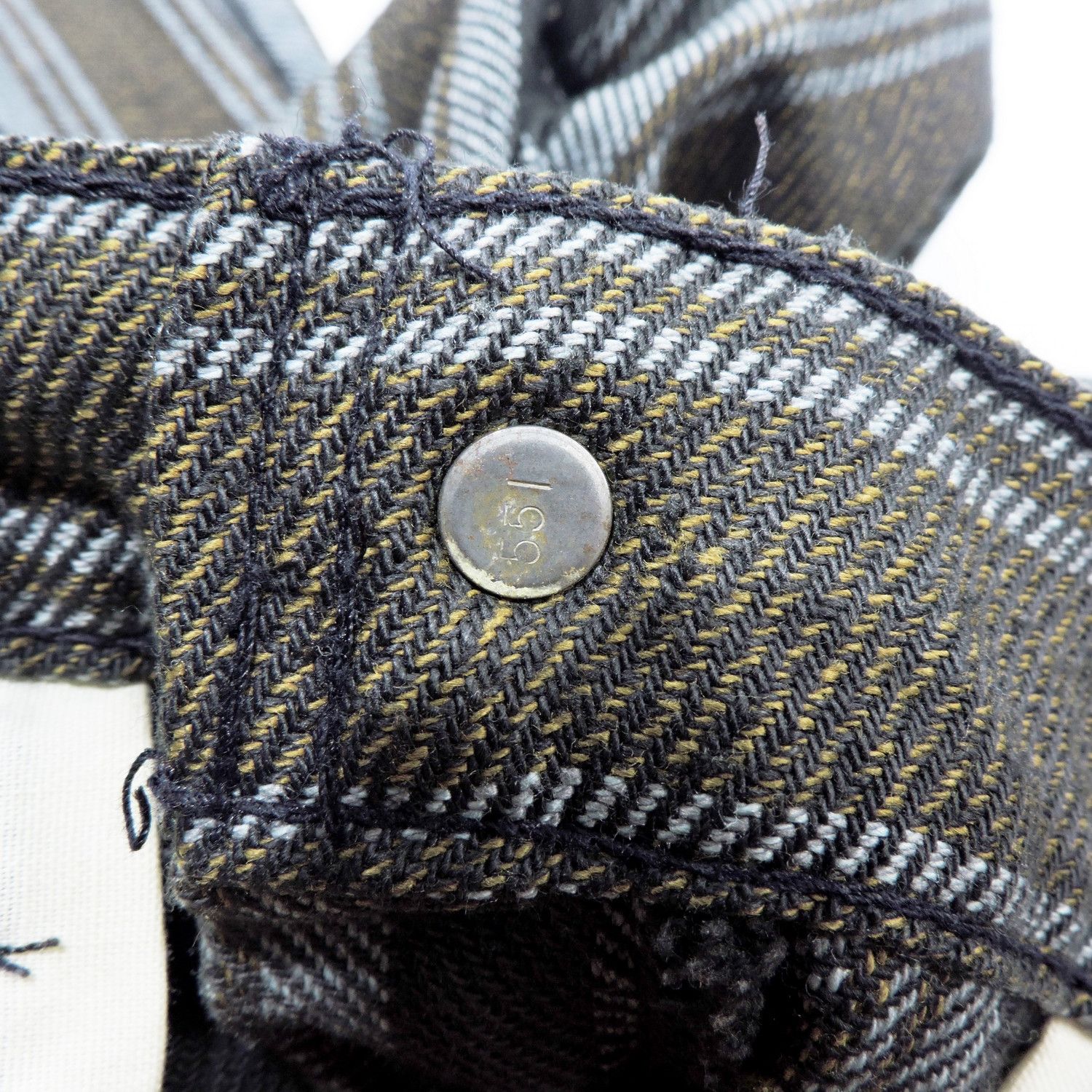 Levi's 60'S LEVI'S STA-PREST STRIPED BIG E GOLD TAB LONG PANTS Size US 30 / EU 46 - 5 Thumbnail