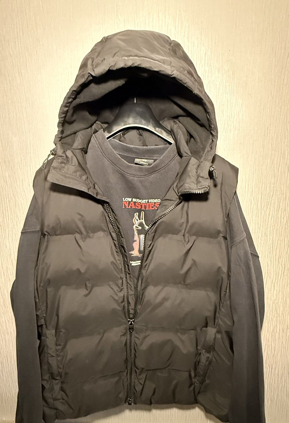 H&M Black bomber body warmer sleeveless Size US L / EU 52-54 / 3 - 3 Thumbnail