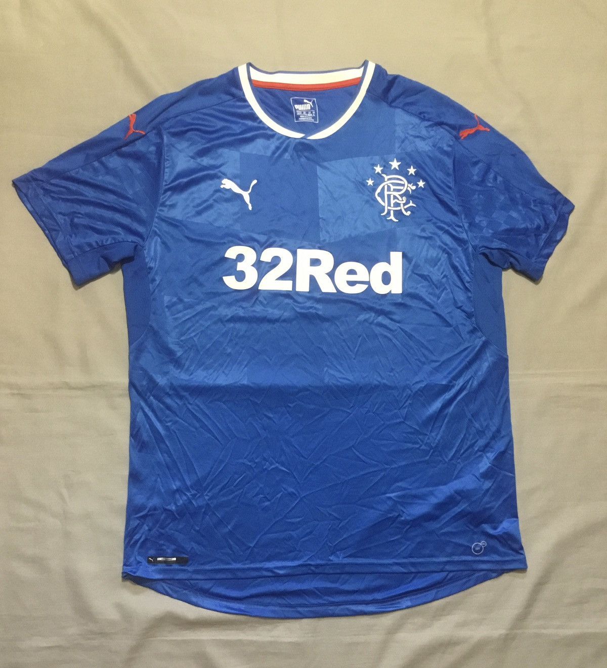 Puma Men’s Rangers 16/17 Home Top XL Excellent Condition Size US XL / EU 56 / 4 - 1 Thumbnail