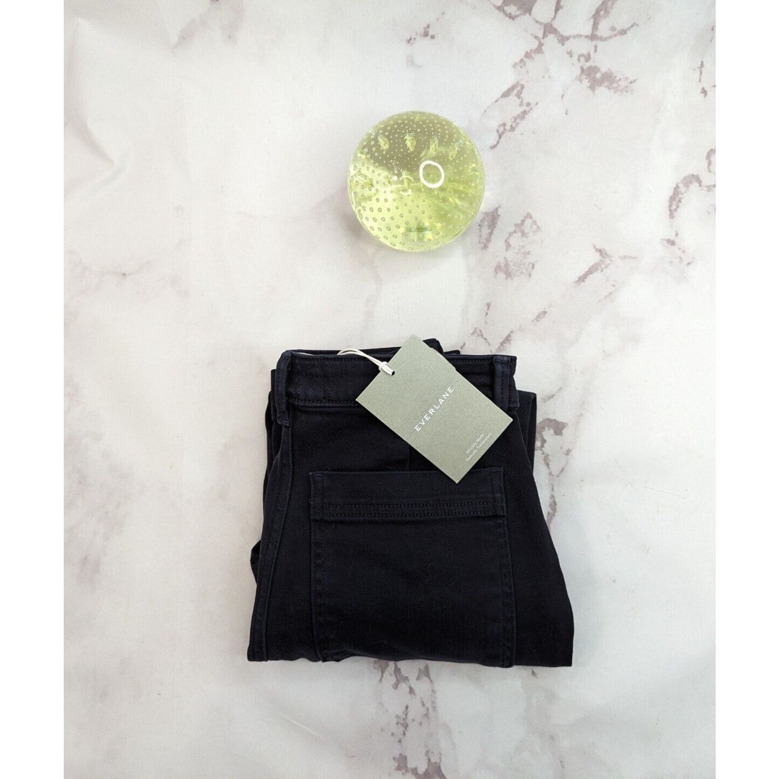Everlane Everlane Pant Women 2 Slim Leg Crop Black High Rise Ankle Size 26" / US 2 / IT 38 - 12 Thumbnail