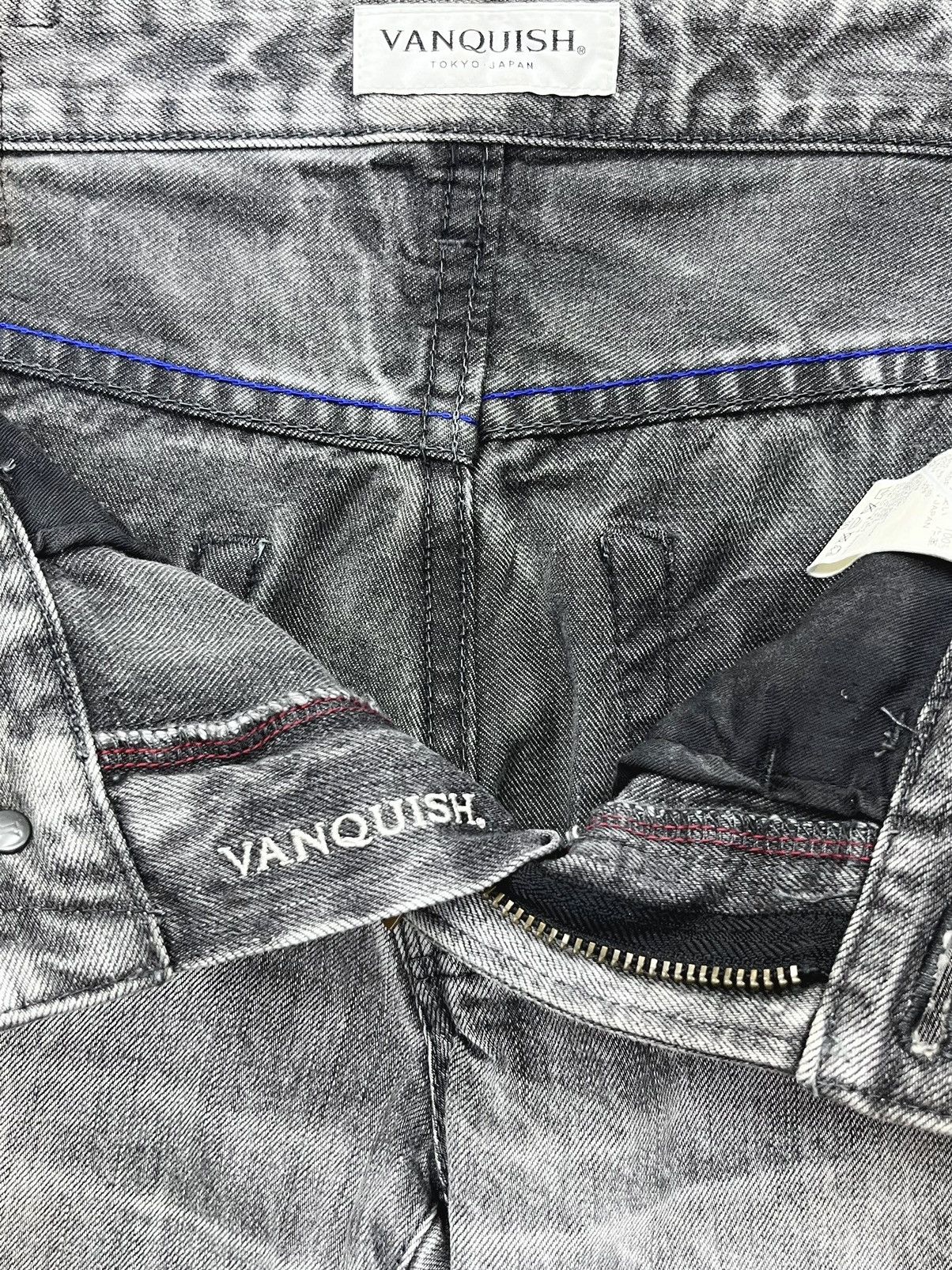 Vanquish FYE🔥VANQUISH Mudmax Off-Black Lightning Whisker Distressed Size US 29 - 10 Thumbnail