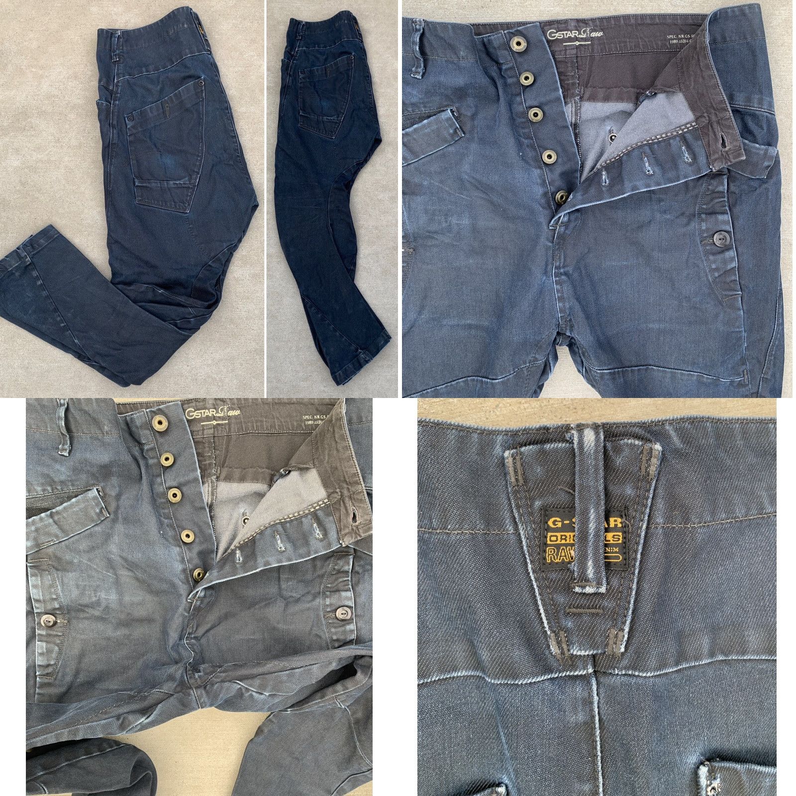 G-Star G Star Raw Jeans South East District KBWG 100 Button Fly Measues 38 X 28 Size US 38 / EU 54 - 8 Thumbnail