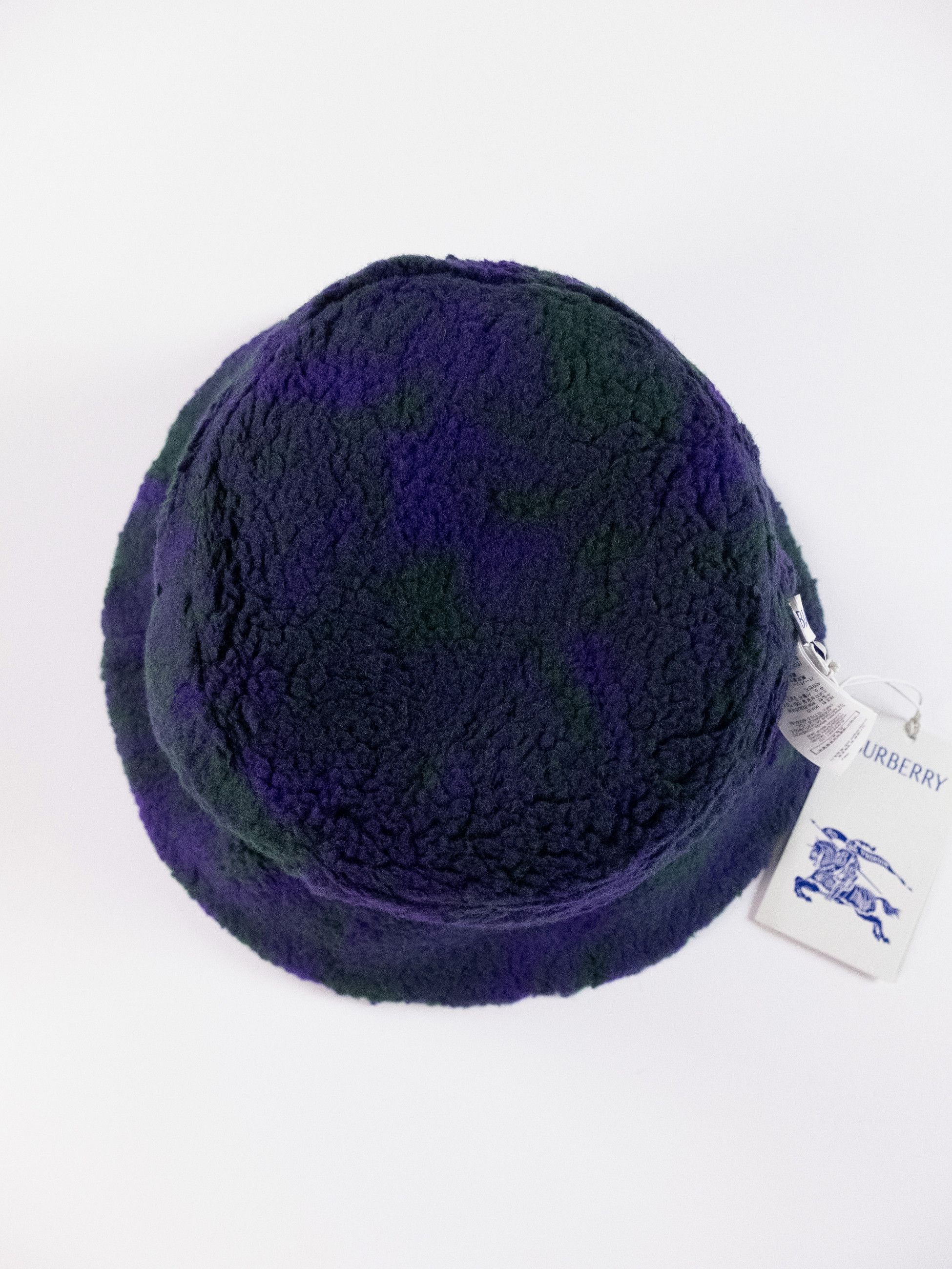 Burberry BURBERRY green purple nylon rose reversible bucket hat Size ONE SIZE - 8 Thumbnail