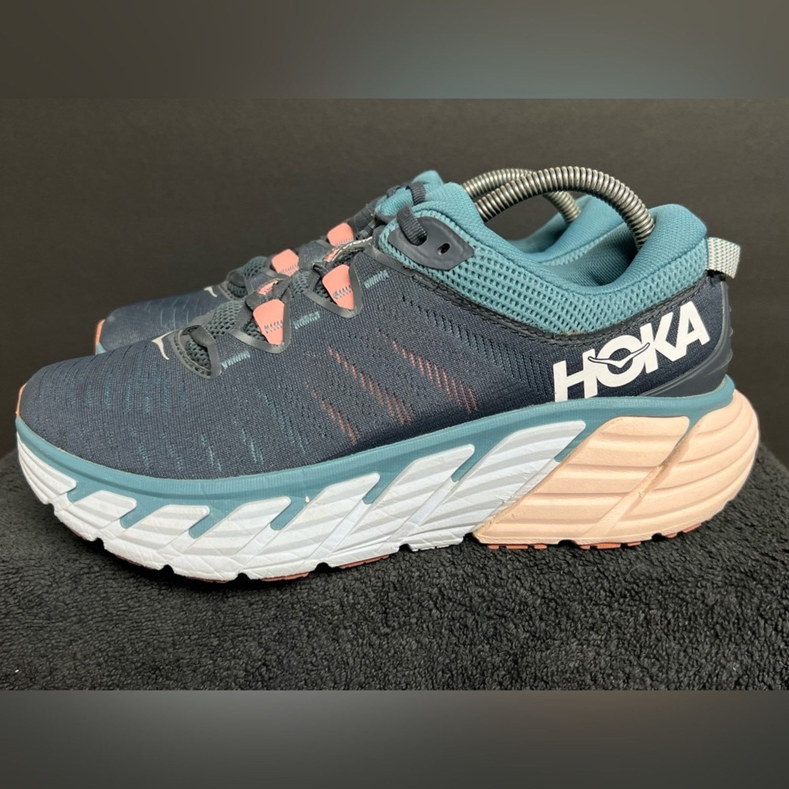 Hoka Hoka One One Gaviota 3 Women SIZE 10 B Blue Running Shoe Size US 10 / IT 40 - 1 Thumbnail