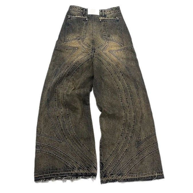 Japanese Brand Retro loose y2k high street jeans Size US 32 / EU 48 - 5 Thumbnail