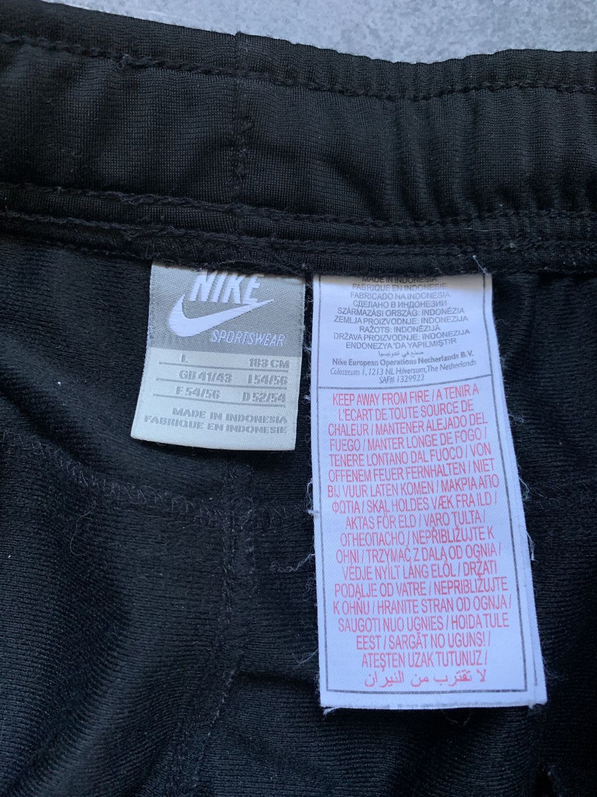 Nike × Vintage Vintage Nike Track Pants Drill Y2K style Swoosh Size US 33 - 7 Thumbnail