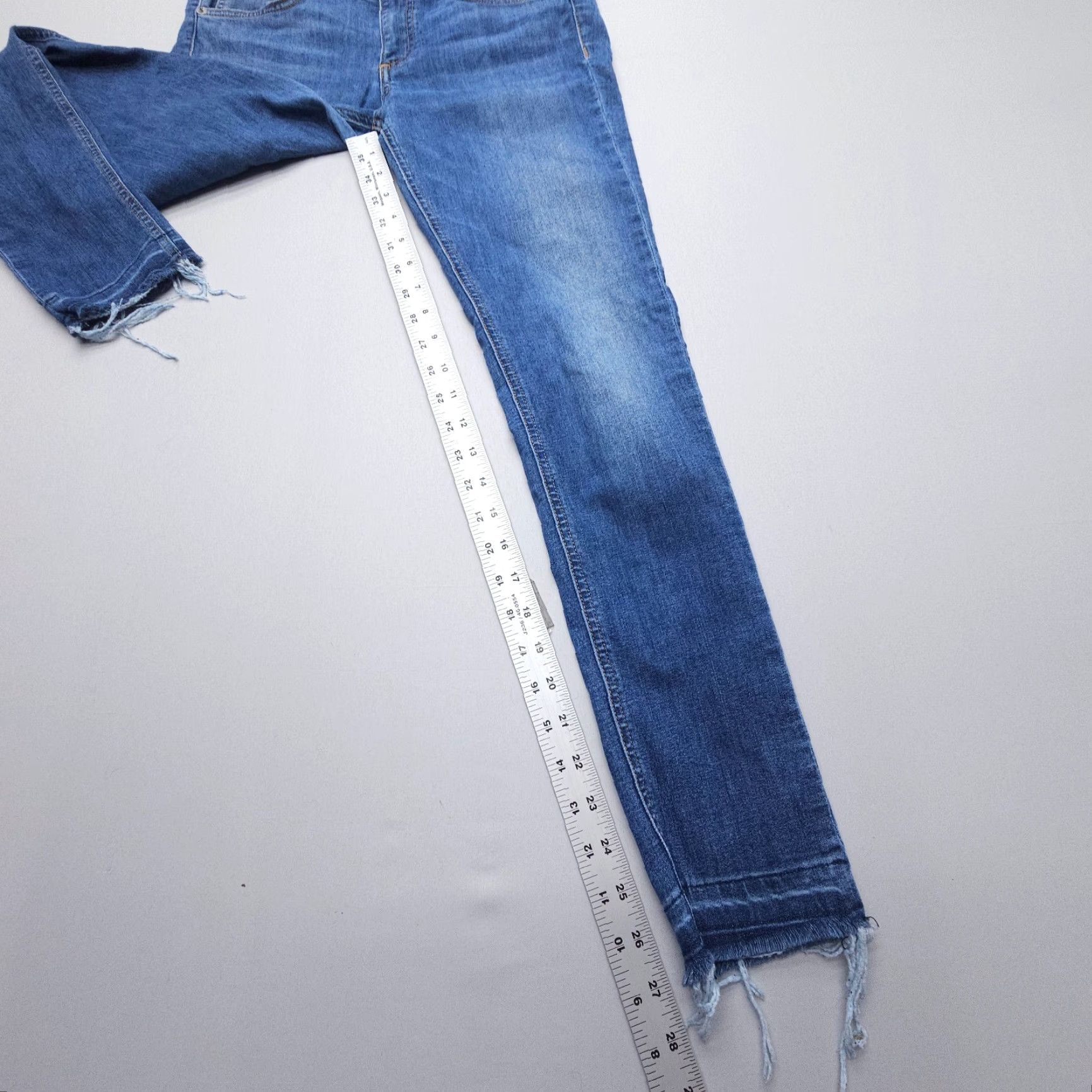 Rag & Bone rag & bone Jeans Skinny 5-Pocket Blue Low Rise 27" Inseam Size 29 Women United States Size 29" - 4 Thumbnail