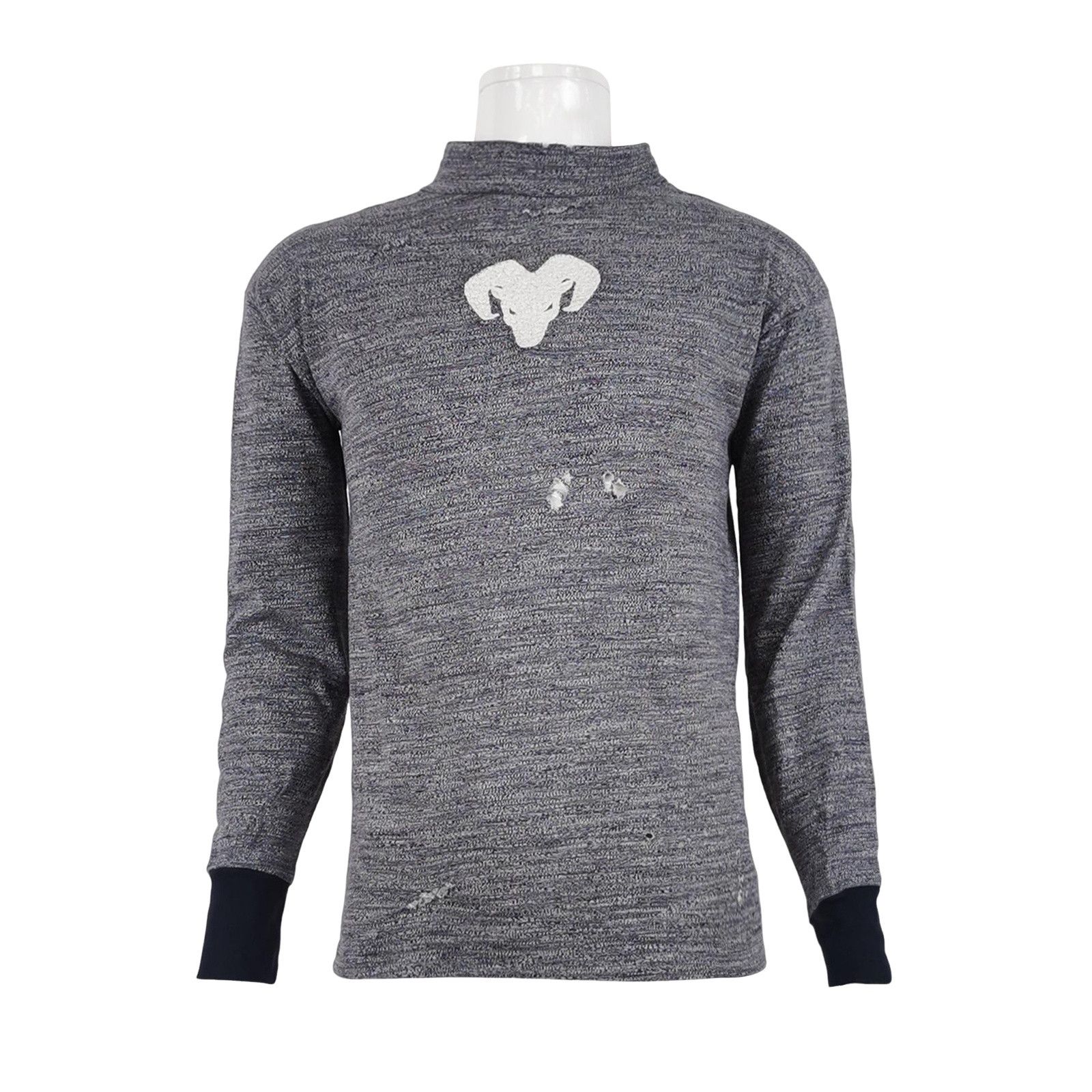 Maison Margiela Maison Margiela Distressed Ram Sweatshirt 46 Size US S / EU 44-46 / 1 - 1 Thumbnail