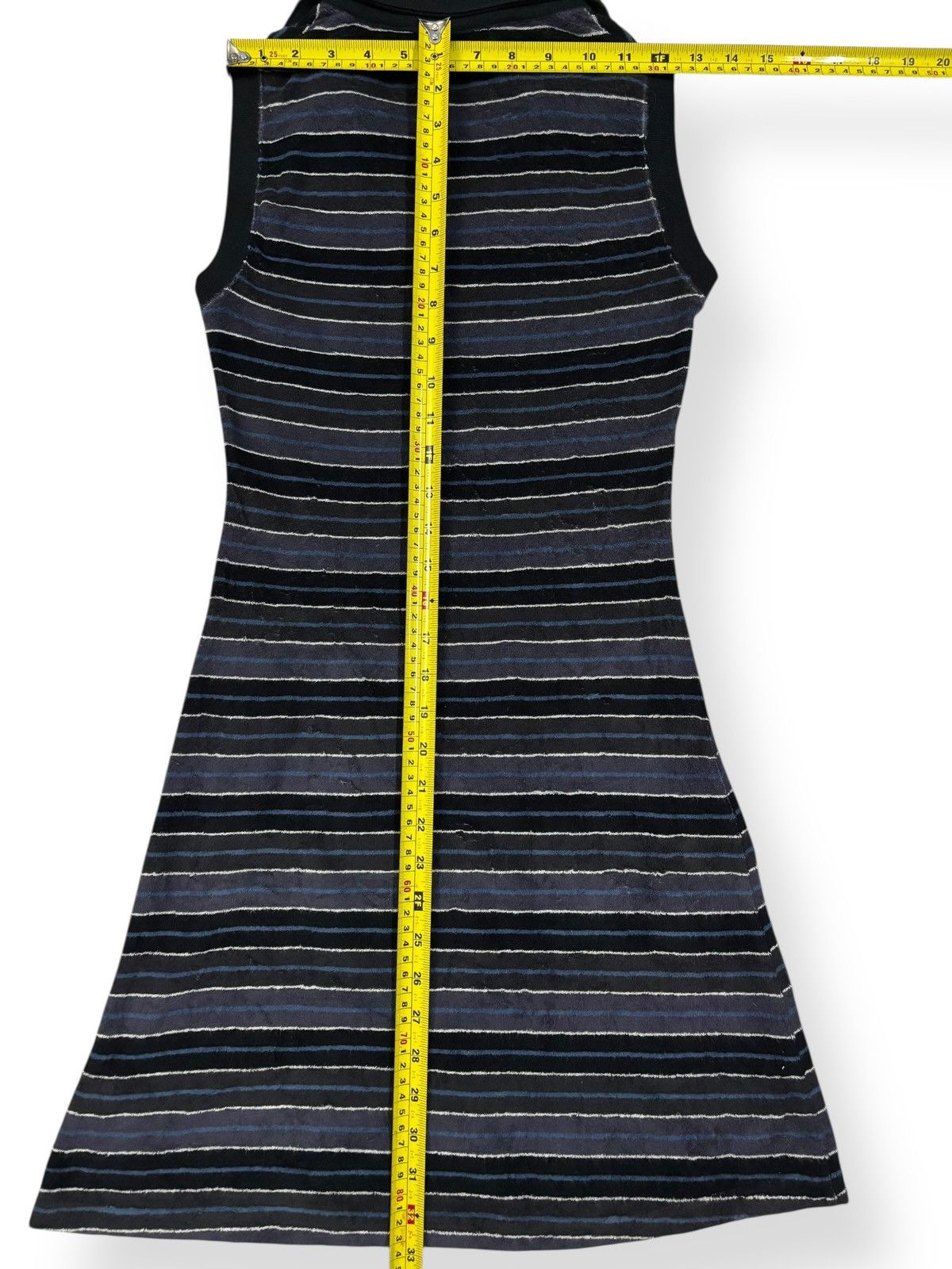 Hysteric Glamour Vintage 2000s Hysterc Glamour Striped Mini Dress Retro-style Size ONE SIZE - 11 Thumbnail