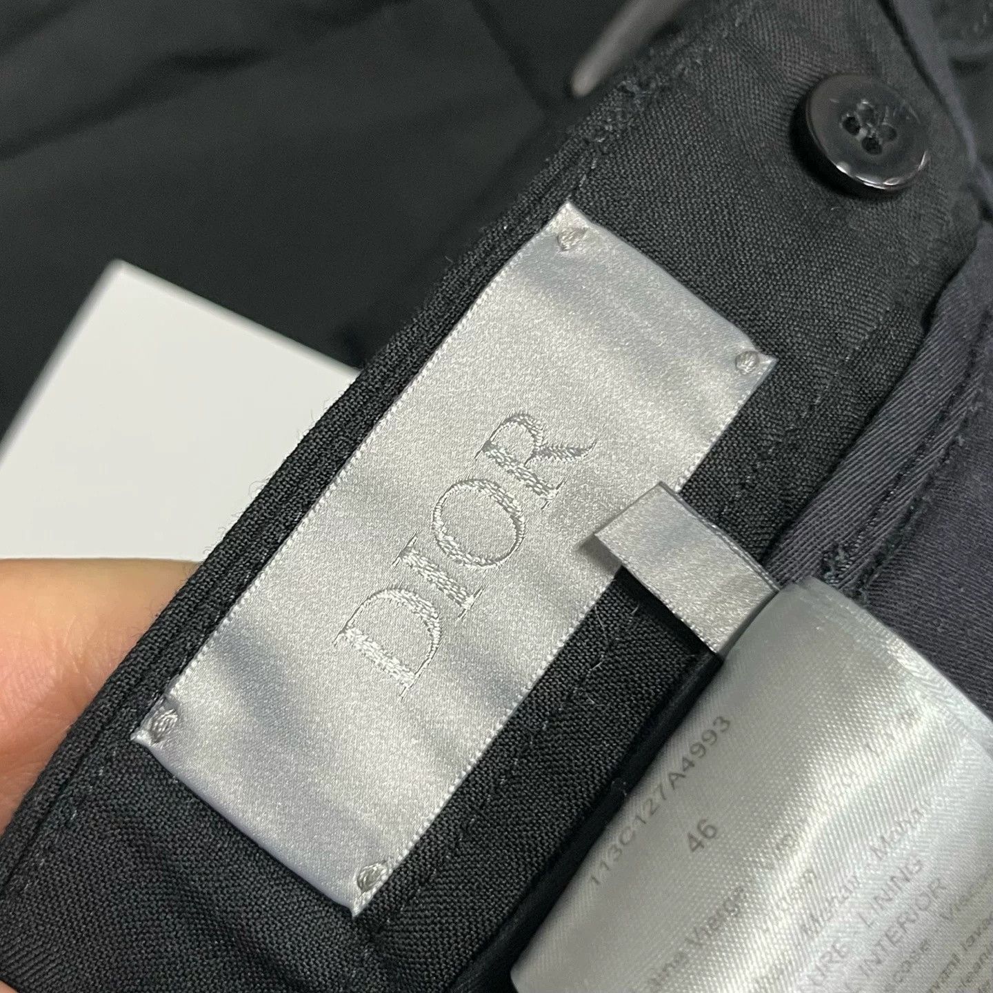 Dior Dior Black Straight Tapered Casual Pants Size US 30 / EU 46 - 2 Thumbnail