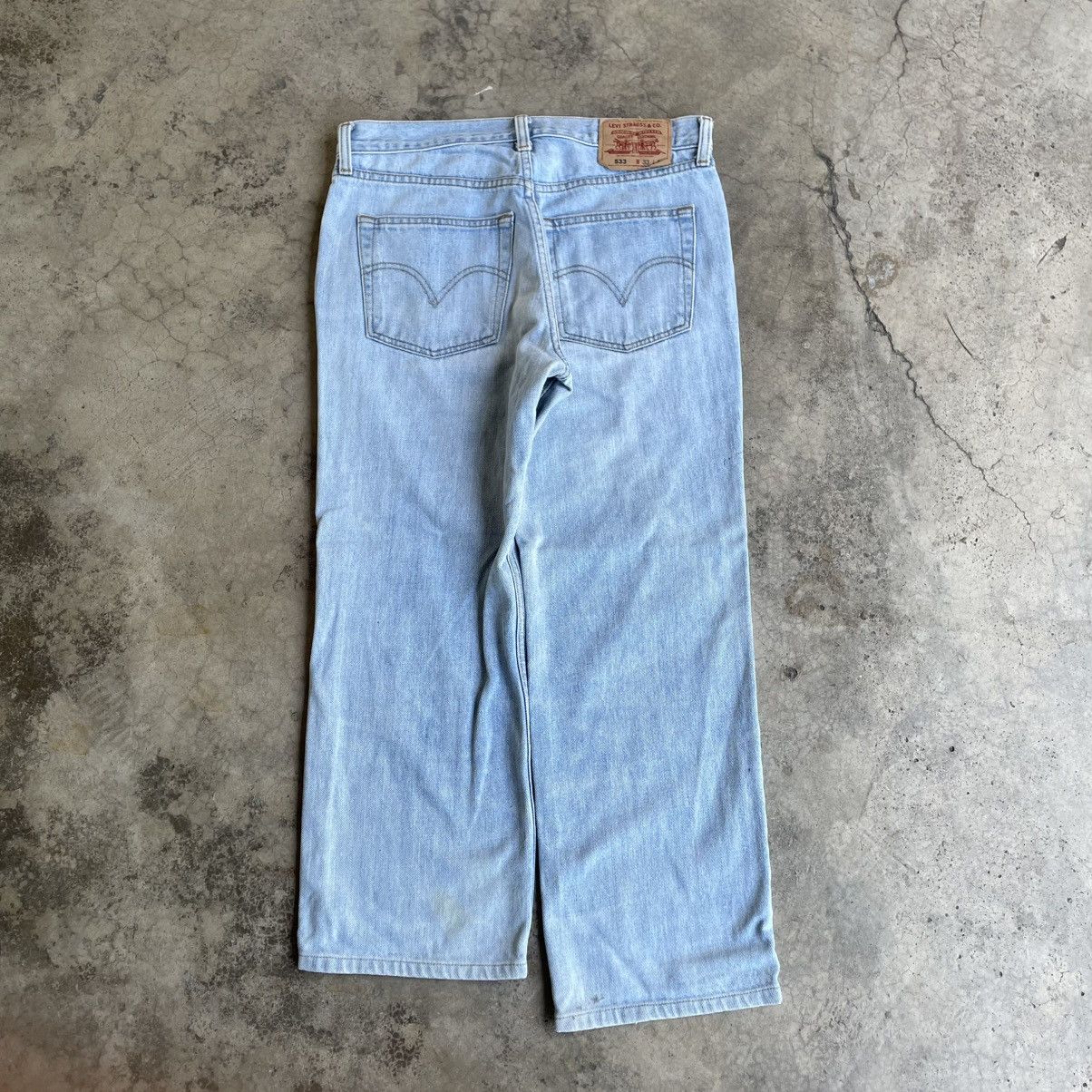 Levi's 🔥Vintage Levis 533 Stoned Washed Ripped Denim Jeans Size US 33 - 4 Thumbnail