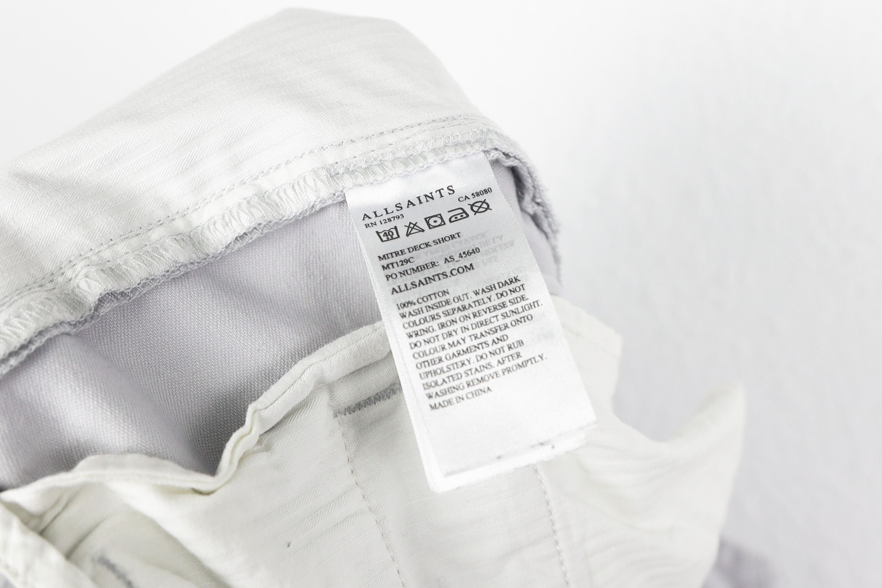 Allsaints All Saints Gray Mitre Deck Chino Shorts Size US 28 / EU 44 - 9 Thumbnail
