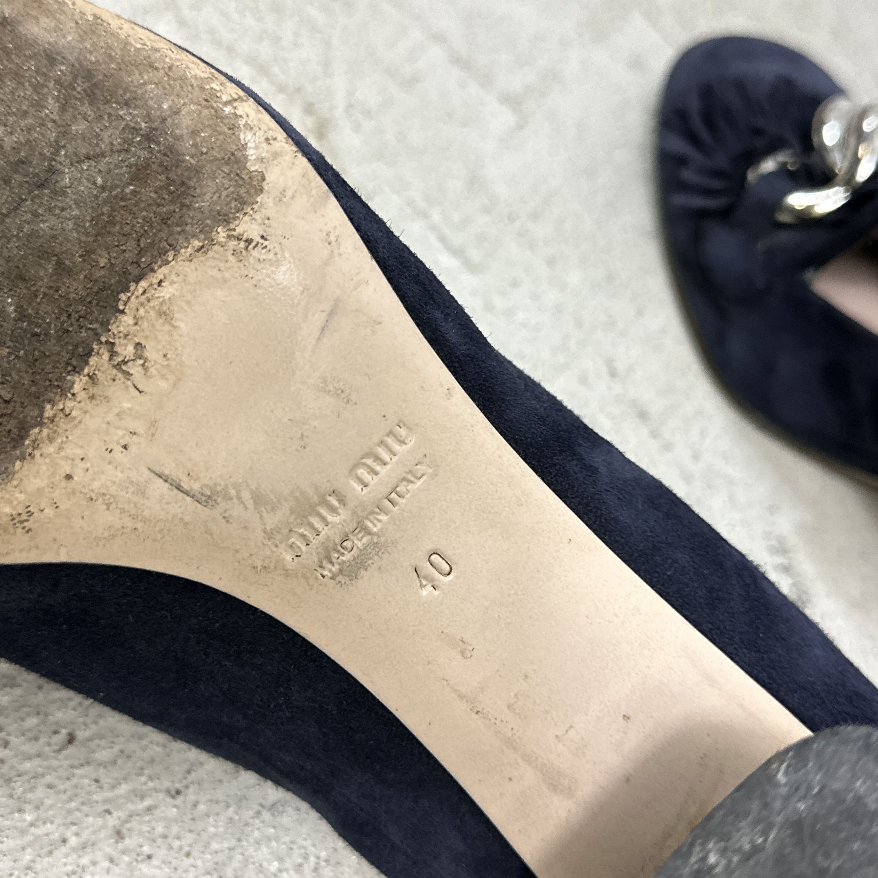 Miu Miu × Vintage Vintage Miu Miu Velvet Heeled Loafers Boots Size US 9 / IT 39 - 9 Thumbnail