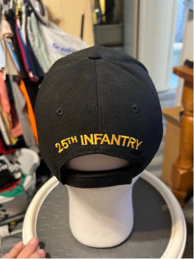 The Unbranded Brand Men's Unbranded 25th Infantry Division Black Yellow pink Hat Size ONE SIZE - 3 Thumbnail