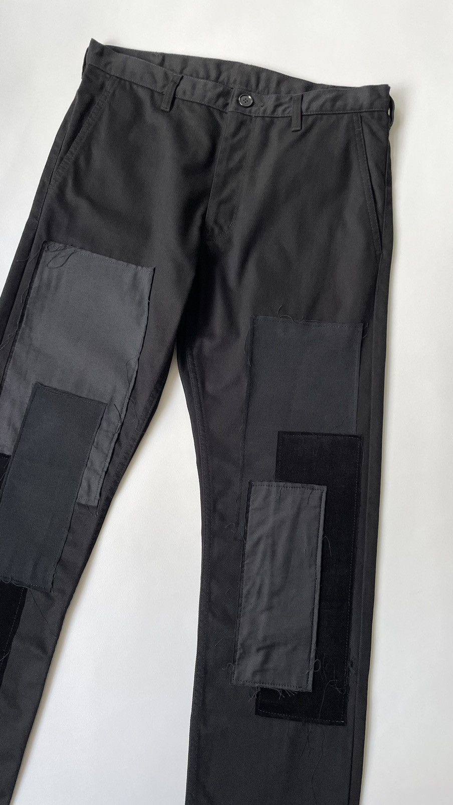 Comme des Garcons A/W 09 Black ‘Patchwork’ Cotton Pants Size US 30 / EU 46 - 9 Thumbnail