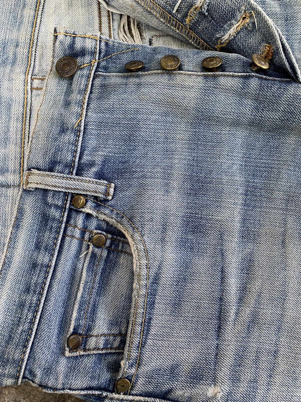 Levi's 🔥ACCOFFER🔥Vintage Levi’s 501 Big E Selvedge Distressed Denim Size US 34 / EU 50 - 8 Thumbnail