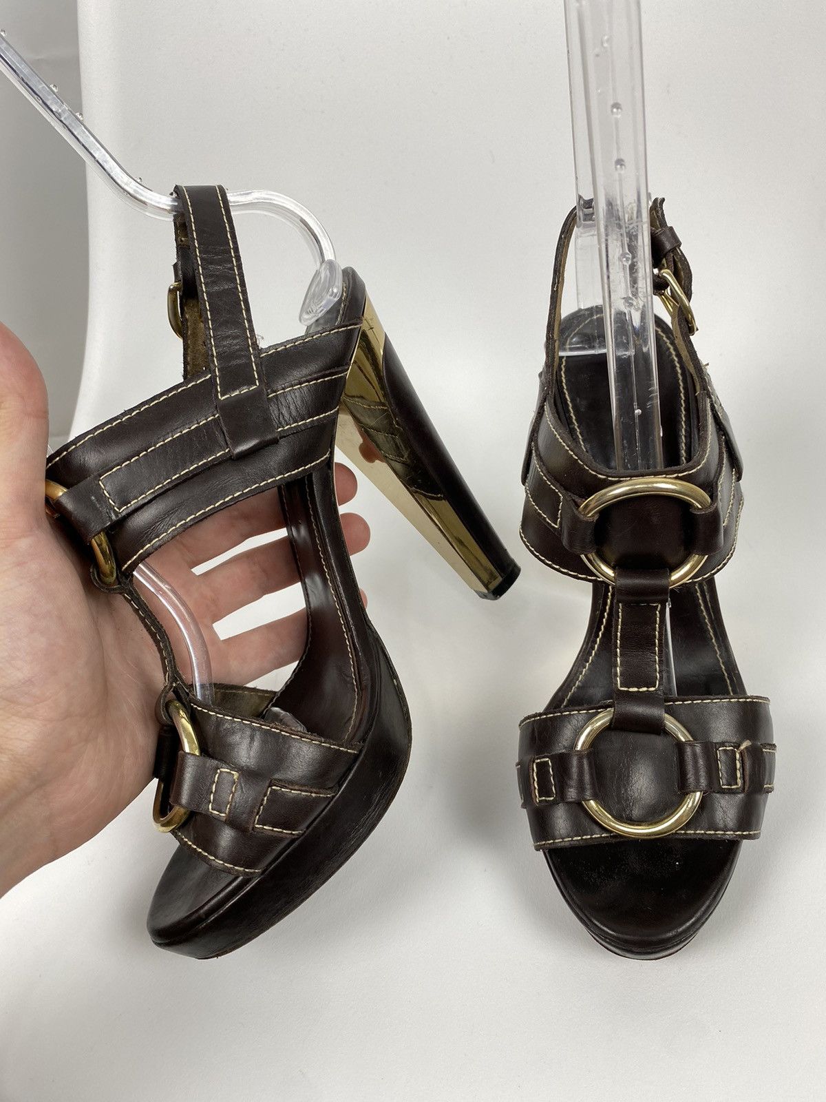 Barbara Bui Barbara Bui Genuine Leather Heels Sandals size 38 Size US 8 / IT 38 - 6 Thumbnail