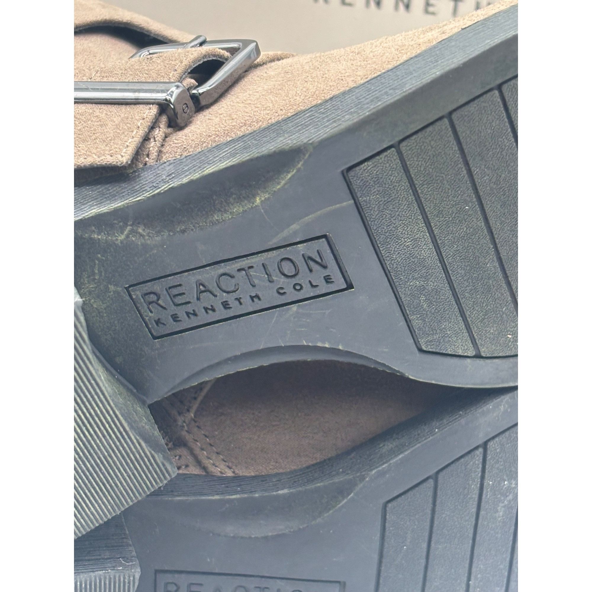 Other Kenneth Cole Reaction Women's Re-Buckle Booties, Putty Masil Size US 5 / IT 35 - 8 Thumbnail