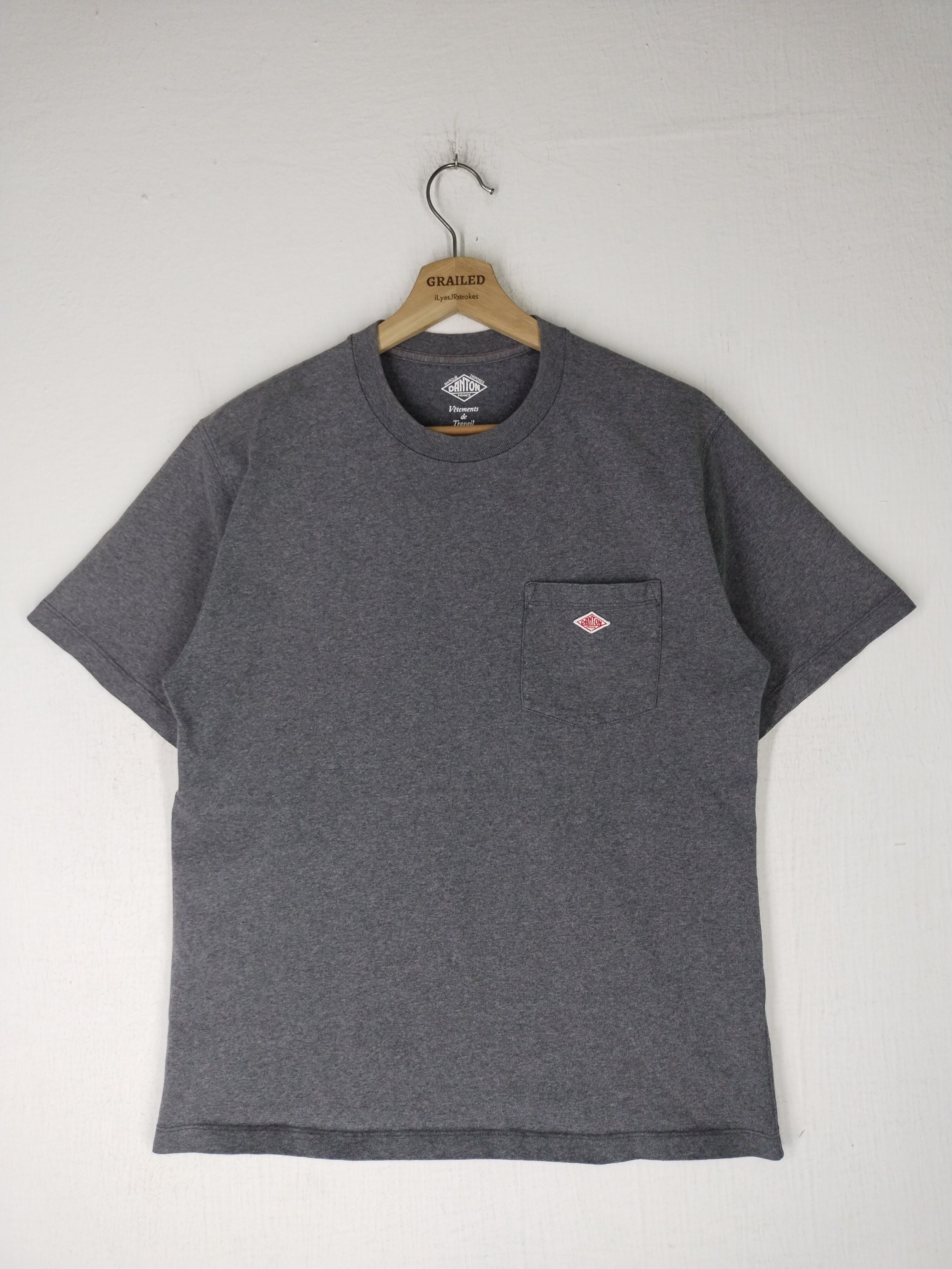 Danton Vintage Danton Plain Pocket Tee Size US S / EU 44-46 / 1 - 1 Thumbnail