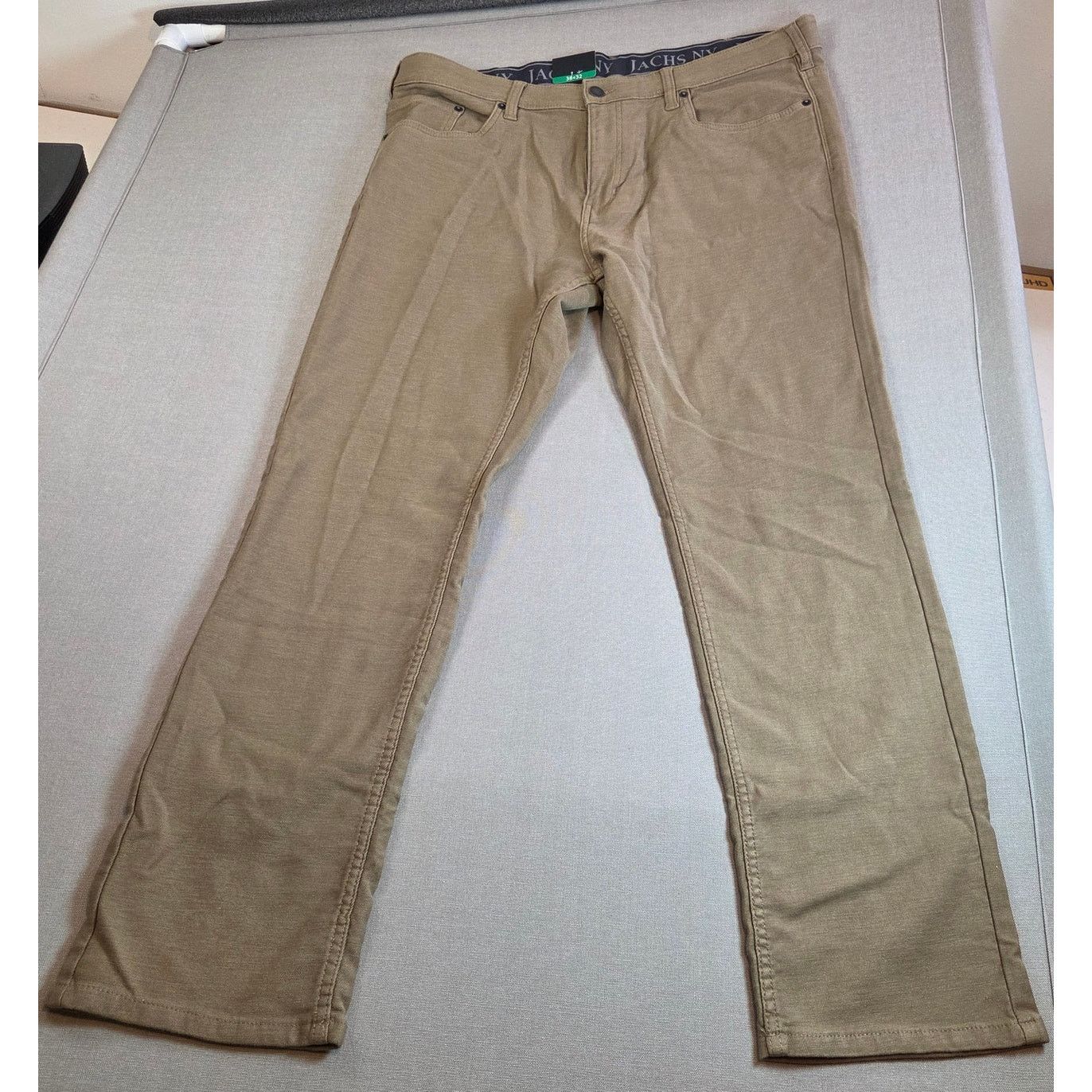 JACHS NY JACHS NY Straight Fit Tan Flex Waist Pants 38x32 NWT Size US 38 / EU 54 - 1 Thumbnail