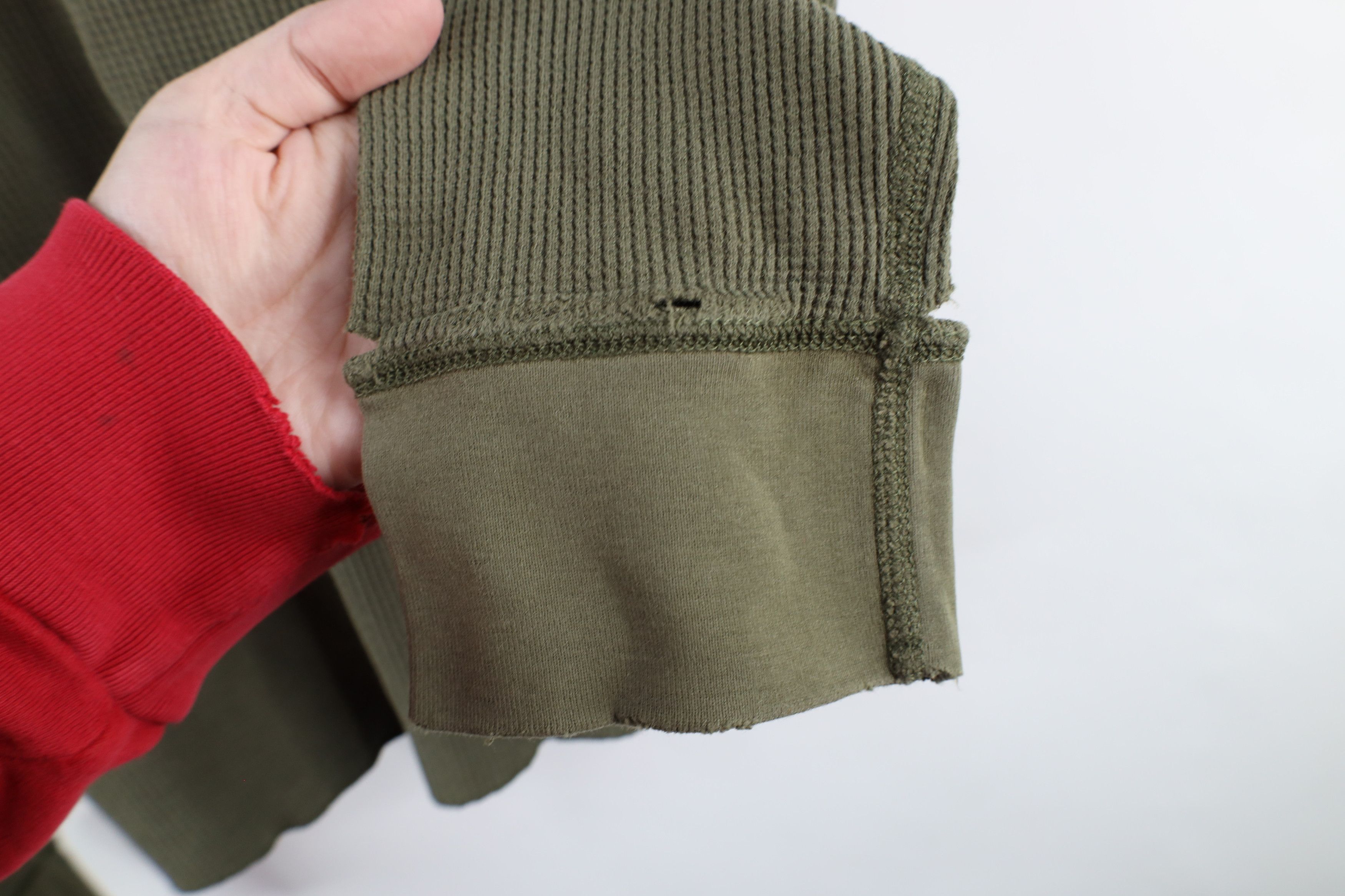 Abercrombie & Fitch × Vintage Vintage Abercrombie & Fitch Waffle Knit Long Sleeve T-Shirt Size US XL / EU 56 / 4 - 7 Thumbnail