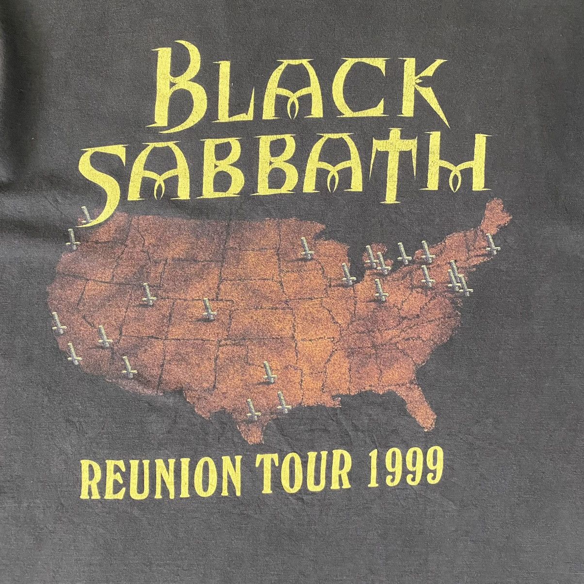 Band Tees Vintage 1999 Black Sabbath Reunion Tour Sun Faded Band Tee Size US XL / EU 56 / 4 - 9 Thumbnail