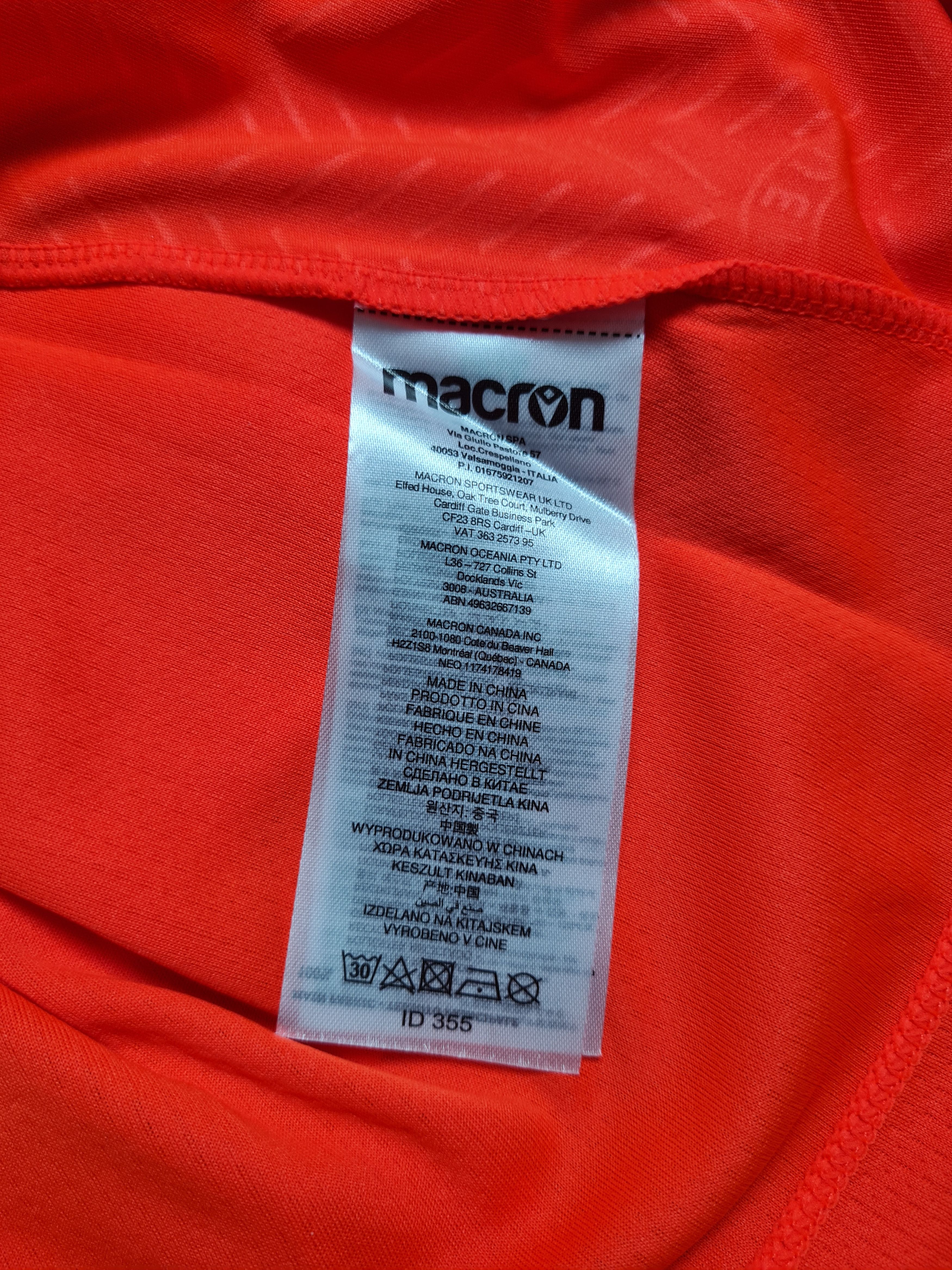 Macron Macron UEFA EURO 2024 Referee Shirt Neon Red Ponnet Eco Size US M / EU 48-50 / 2 - 15 Thumbnail