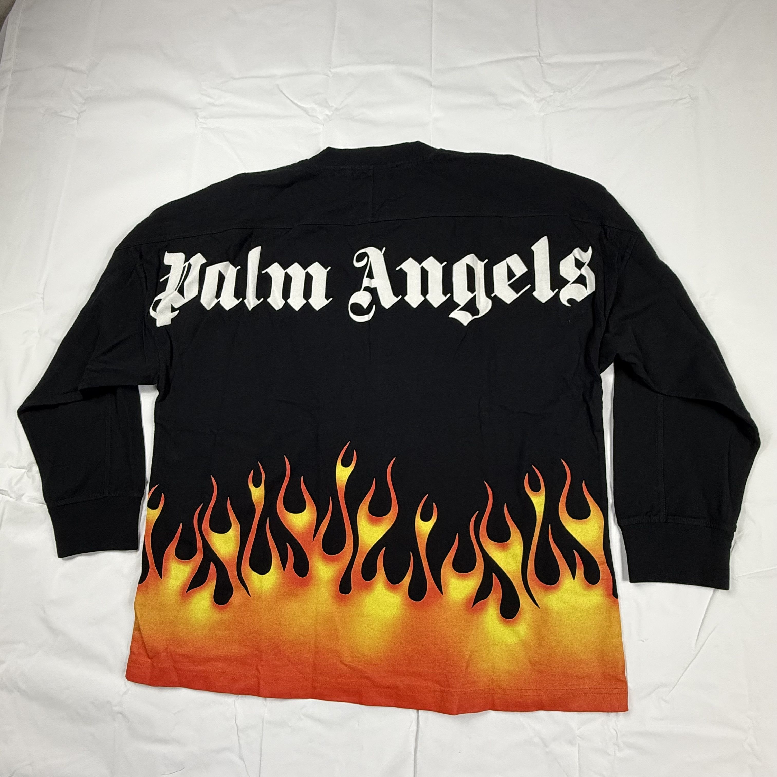 Palm Angels Palm Angels Flame Graphic Long Sleeve T-Shirt Black Size US M / EU 48-50 / 2 - 1 Thumbnail