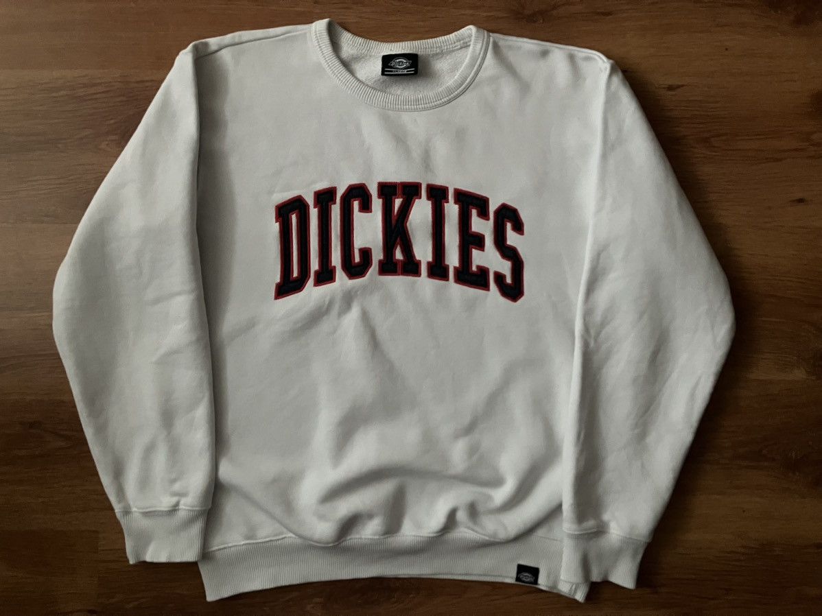 Dickies × Vintage White Long Crewneck Dickies Vintage Boxy Fit University Size US XL / EU 56 / 4 - 2 Thumbnail