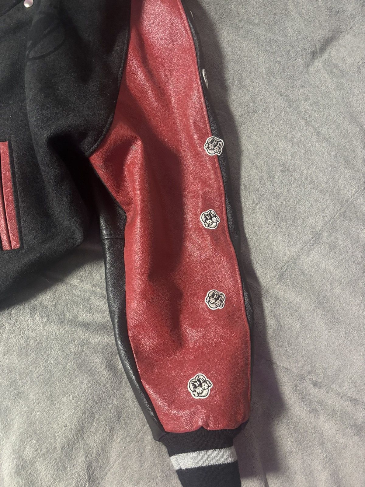 Chito Chito red leather varsity jacket Size US L / EU 52-54 / 3 - 2 Thumbnail