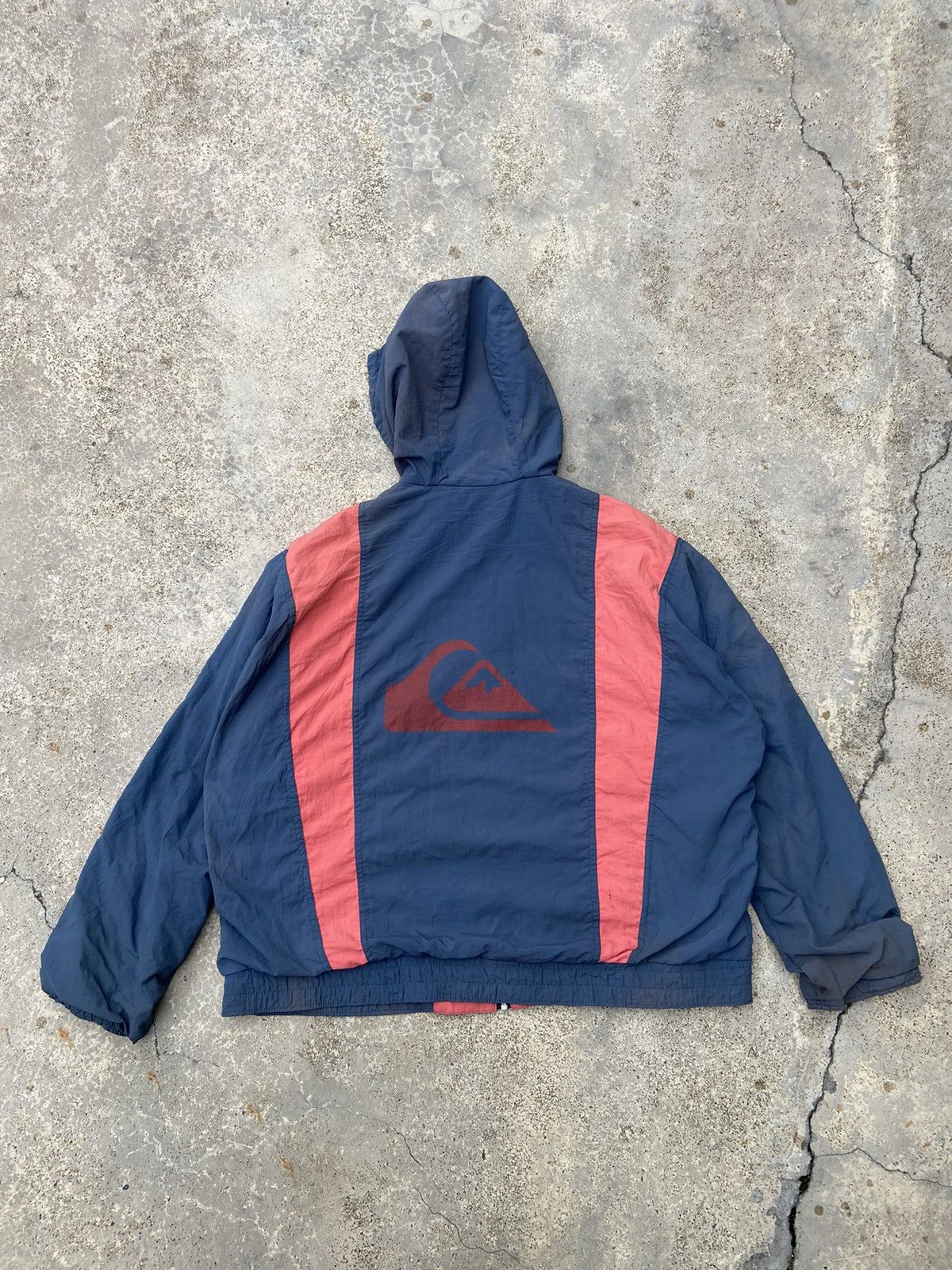 Quiksilver Vintage 1990’s QuickSilver Colour Block Windbreaker Jacket Size US L / EU 52-54 / 3 - 1 Thumbnail