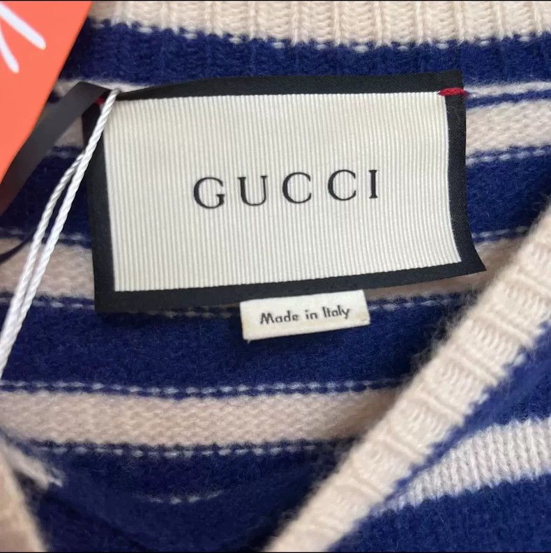 Gucci Gucci Tiger-headed striped knitwear 2503-Nextarrow Size US S / EU 44-46 / 1 - 3 Thumbnail