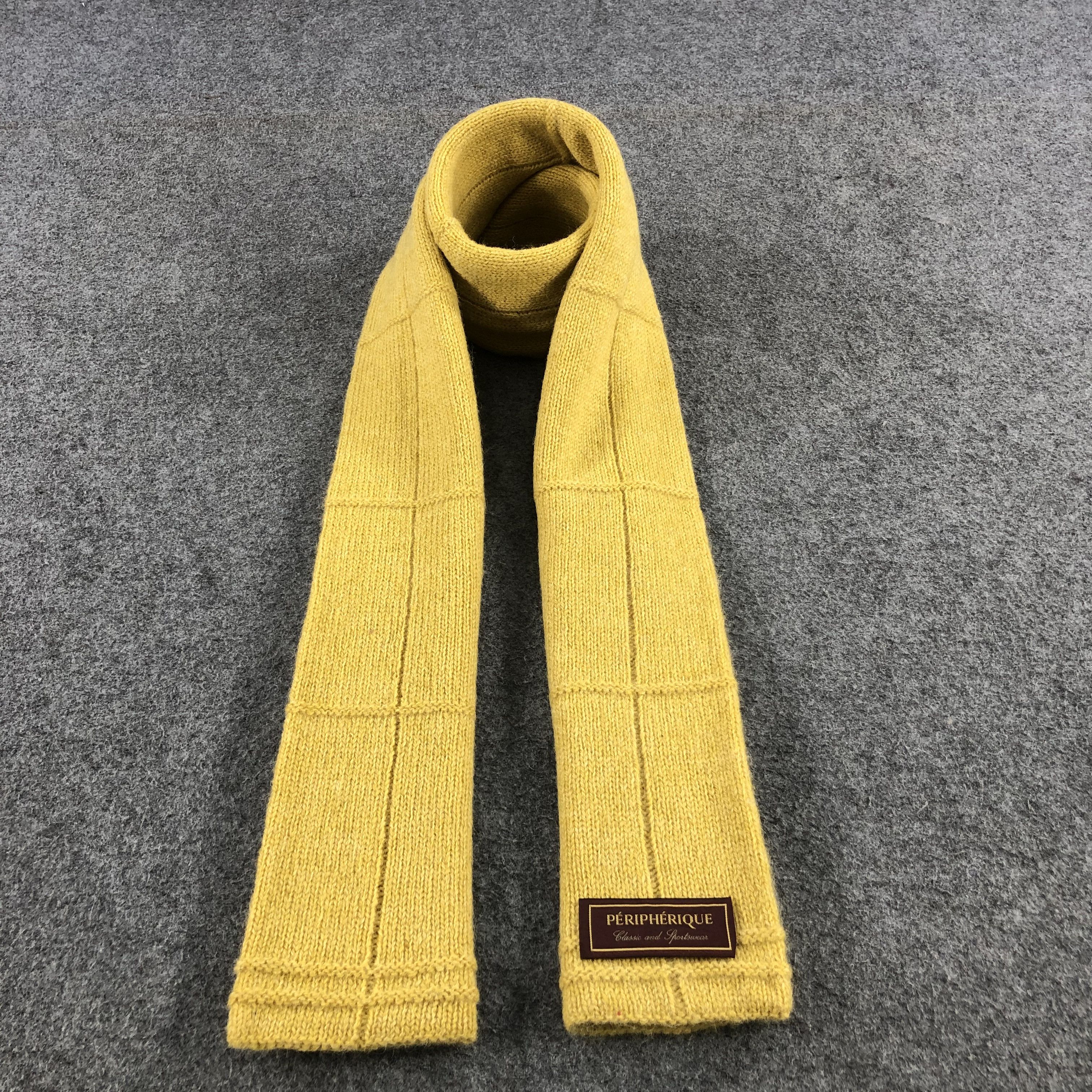 Vintage Peripherique Wool Scarf Muffler V728 Size ONE SIZE - 1 Thumbnail