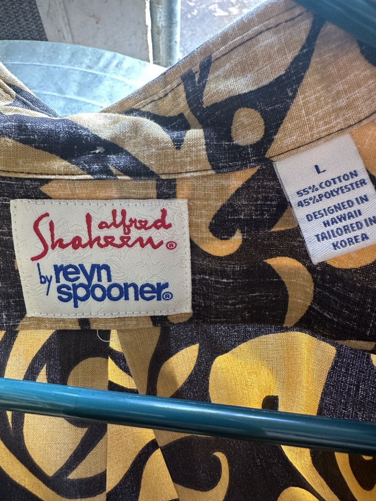 Reyn Spooner Reyn Spooner Alfred Shaheen Yellow/Gray Hawaiian Men's L Size US L / EU 52-54 / 3 - 4 Thumbnail