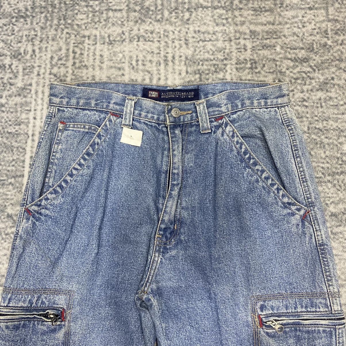 JNCO × Vintage Sick☠️ Faded Glory Cargo Jeans Hip Hop 90s Jnco Style Skate Size US 31 - 7 Thumbnail
