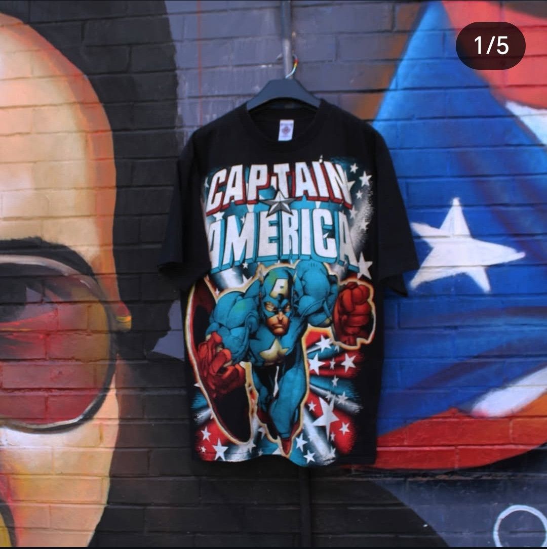 Vintage Vintage Mexican bootleg Captain América Resurreccion Size US XL / EU 56 / 4 - 1 Thumbnail