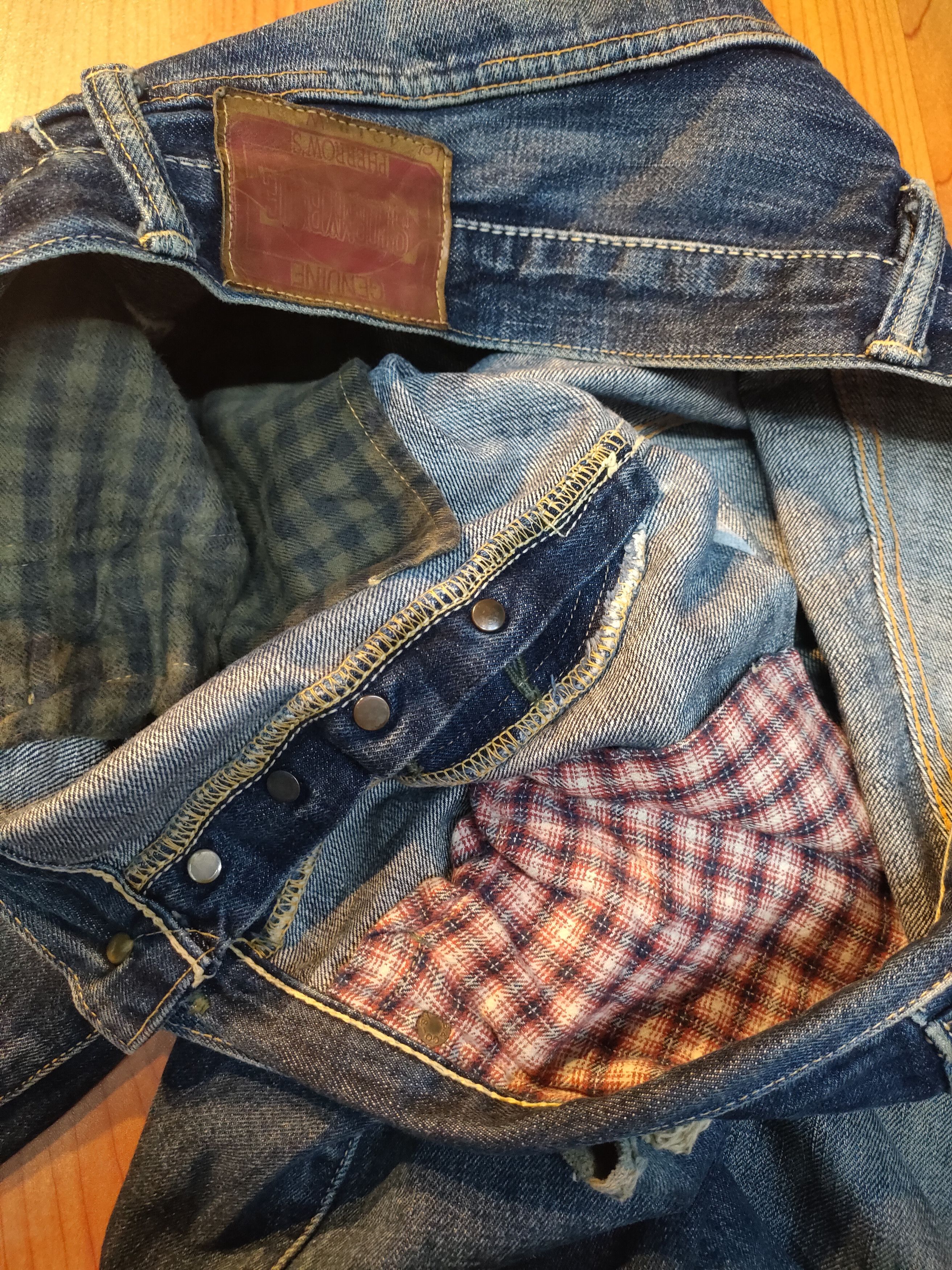 Japanese Brand × Pherrow's Pherrows Reworked Selvedge Jeans Size US 38 / EU 54 - 9 Thumbnail