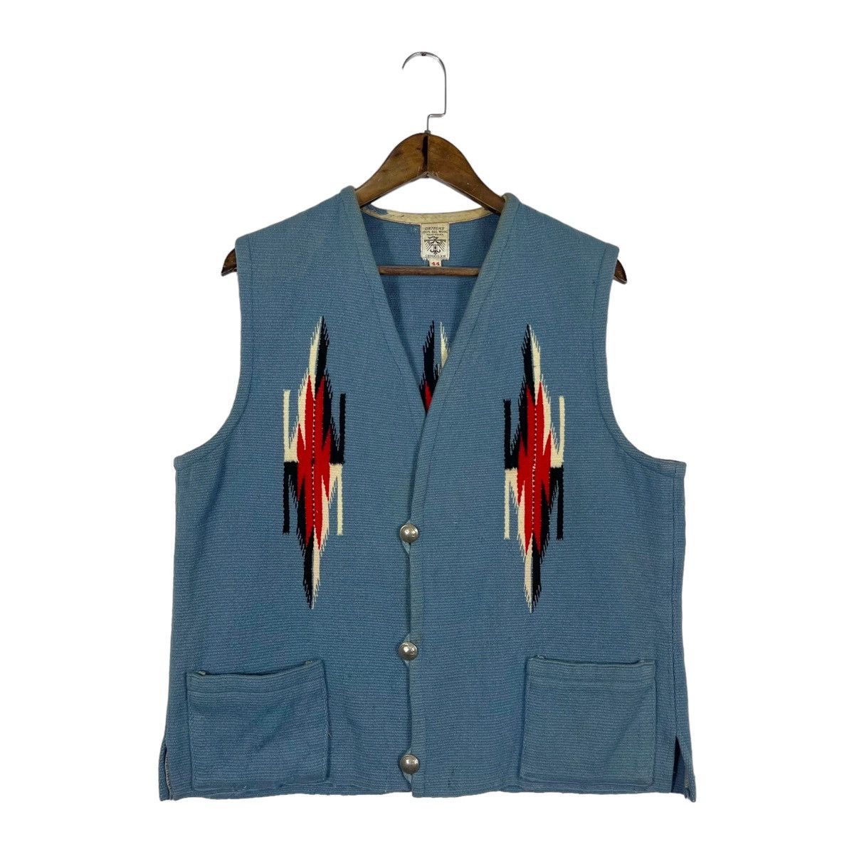 Native × Vintage Vintage 40s Ortega’s Chimayo Southwest Vest Jacket Size US M / EU 48-50 / 2 - 2 Thumbnail