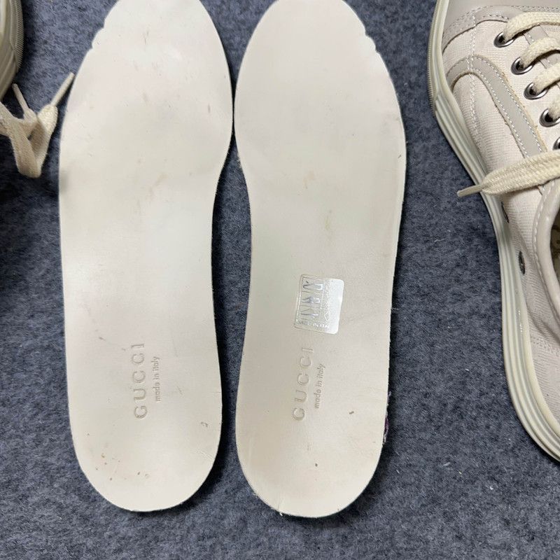 Gucci Gucci White Canvas Low-top Fashion Sneakers -2508 Size US 6 / IT 36 - 8 Thumbnail
