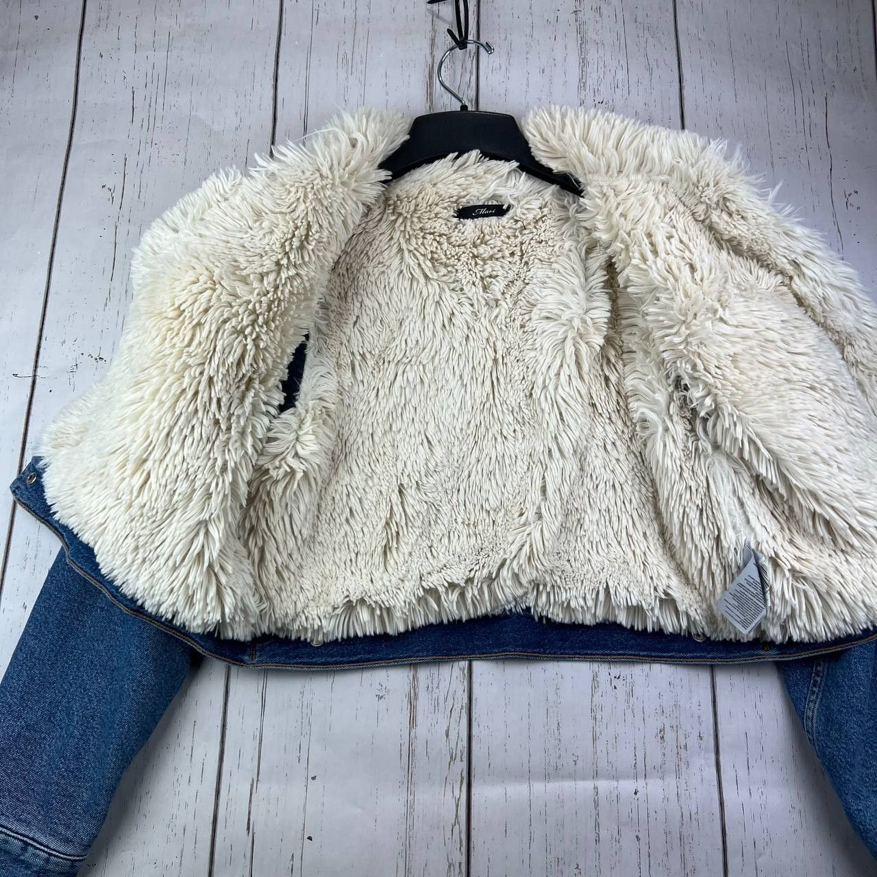 Mavi Mavi Small Cropped Fit Stretchable Fur Denim Jeans Jacket Size S / US 4 / IT 40 - 4 Thumbnail