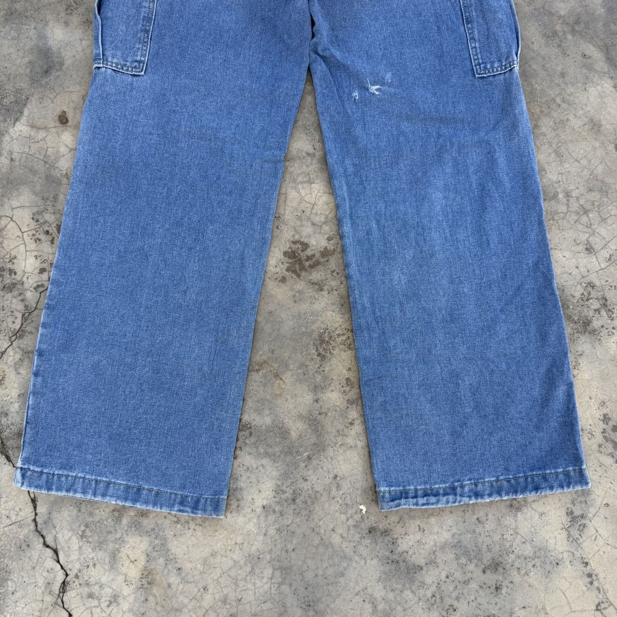 Japanese Brand VINTAGE JAPANESE WOMEN FADED JEAN DENIM CARGO PANTS Size US 30 / EU 46 - 9 Thumbnail