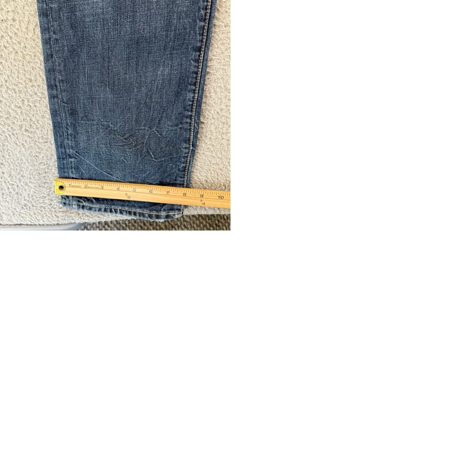 Abercrombie & Fitch VINTAGE Abercrombie & Fitch Jeans Mens 32x34 Blue Straight Button Fly Denim Distress Y2K Size US 32 / EU 48 - 9 Thumbnail