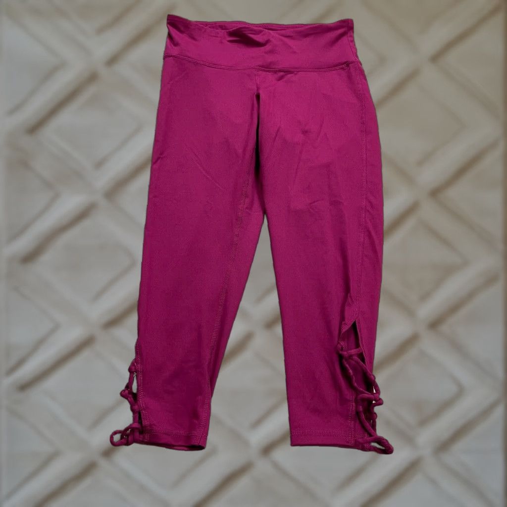 Champion C9 By Champion Cropped Leggings Womens Small Purple Mid Rise Active Yoga 26x21 Size 28" / US 6 / IT 42 - 1 Thumbnail