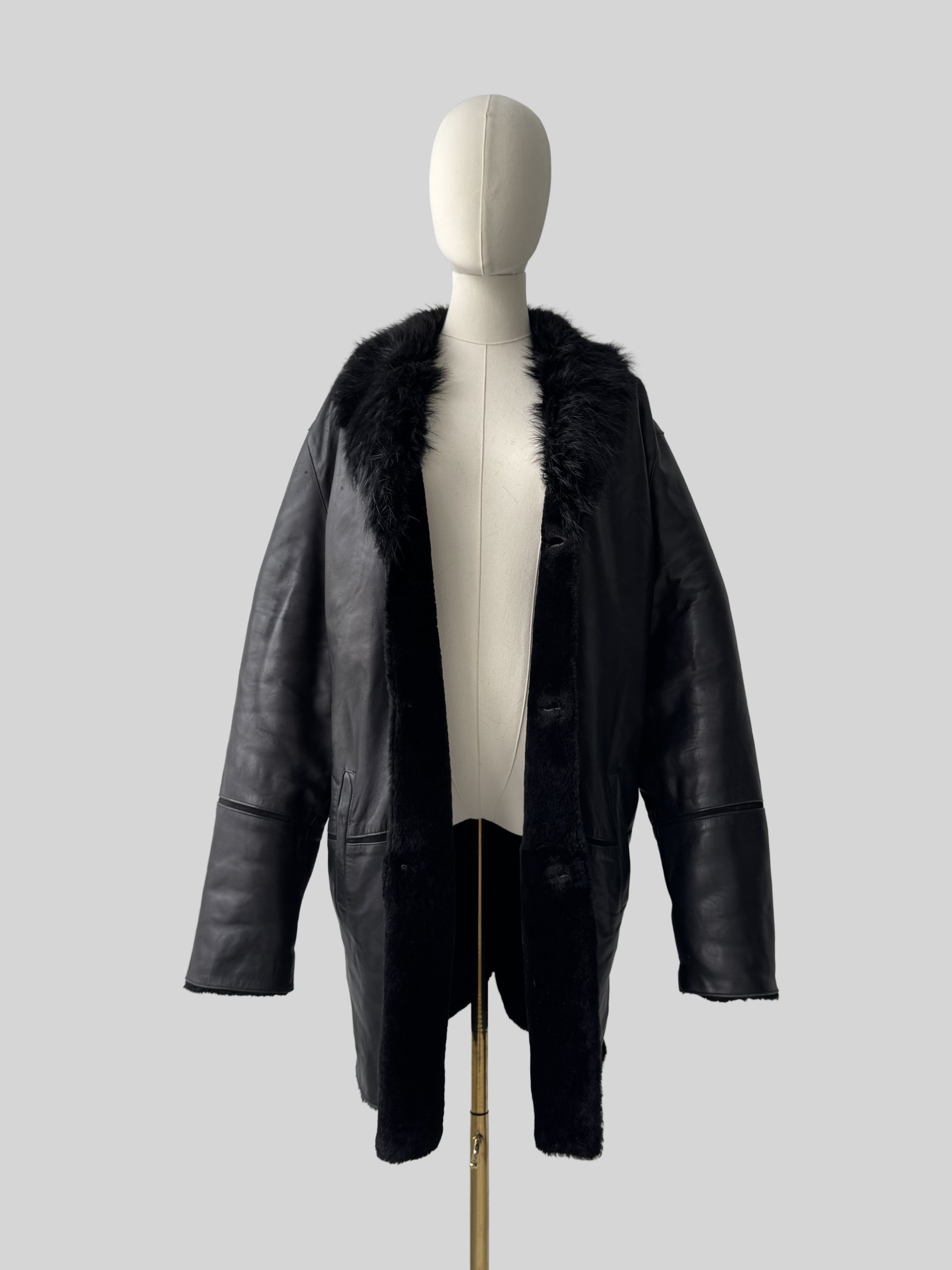 Vintage Vintage Real Sheepskin Coat (D10)(D15) Size US L / EU 52-54 / 3 - 3 Thumbnail