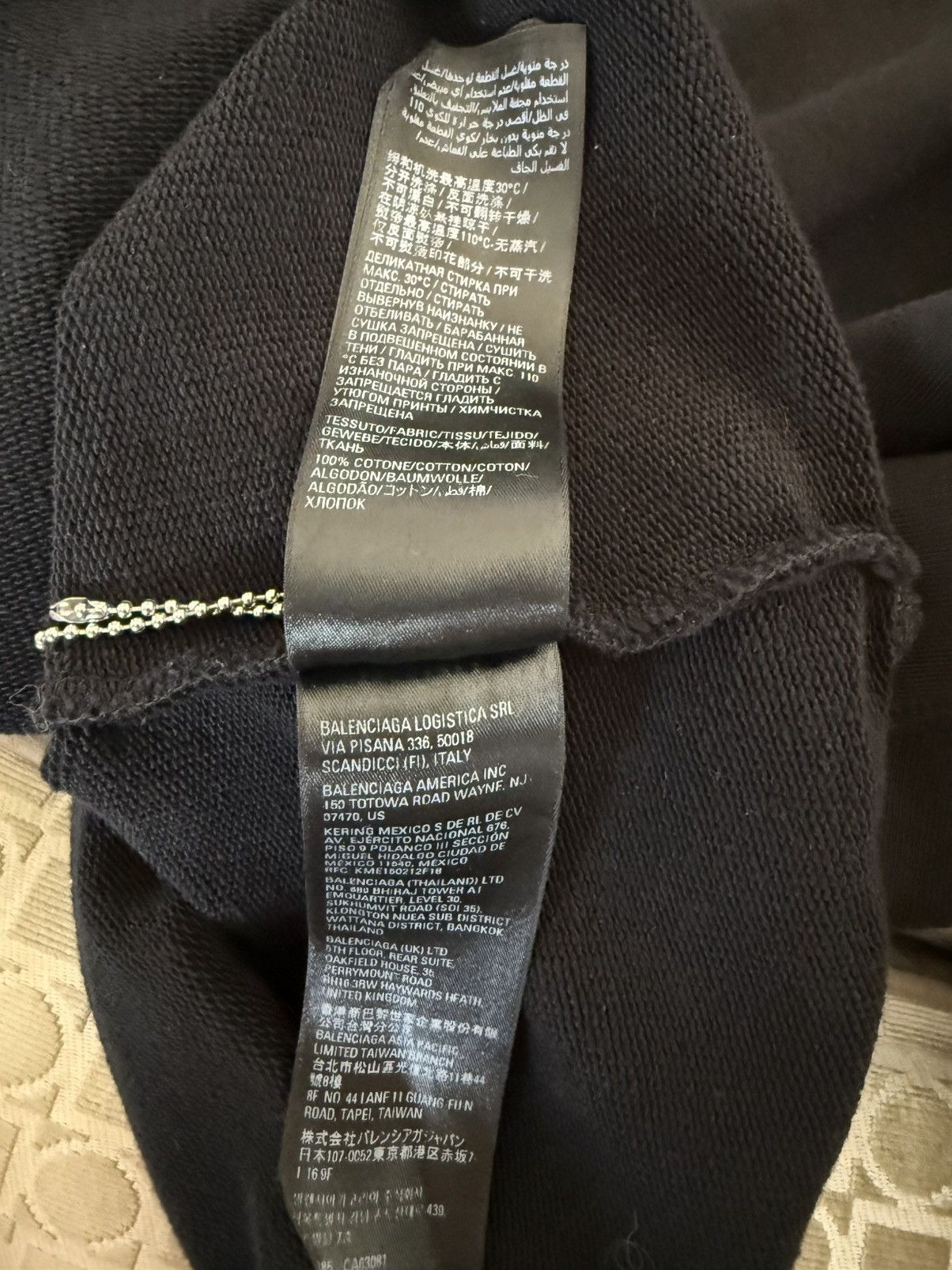 Balenciaga Balenciaga Garde-Robe Care Label Hoodie Size US S / EU 44-46 / 1 - 10 Thumbnail
