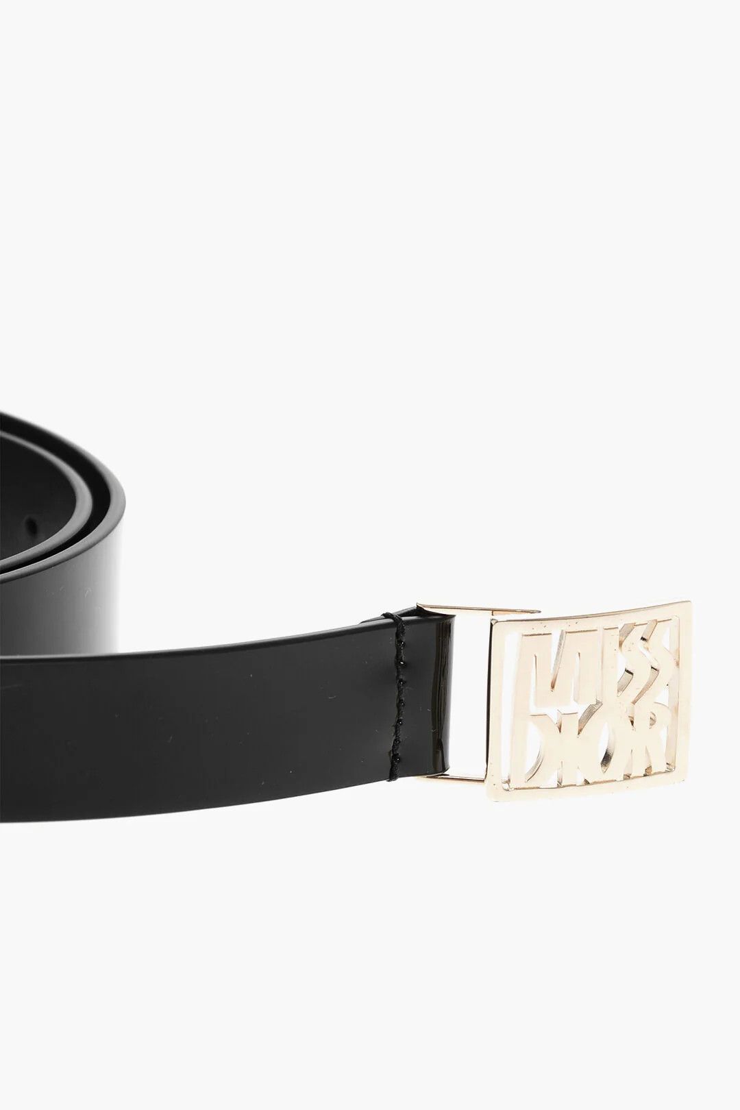 Dior o1mm0326 Size: 95 / Patent Leather Belt in Black Size ONE SIZE - 2 Thumbnail
