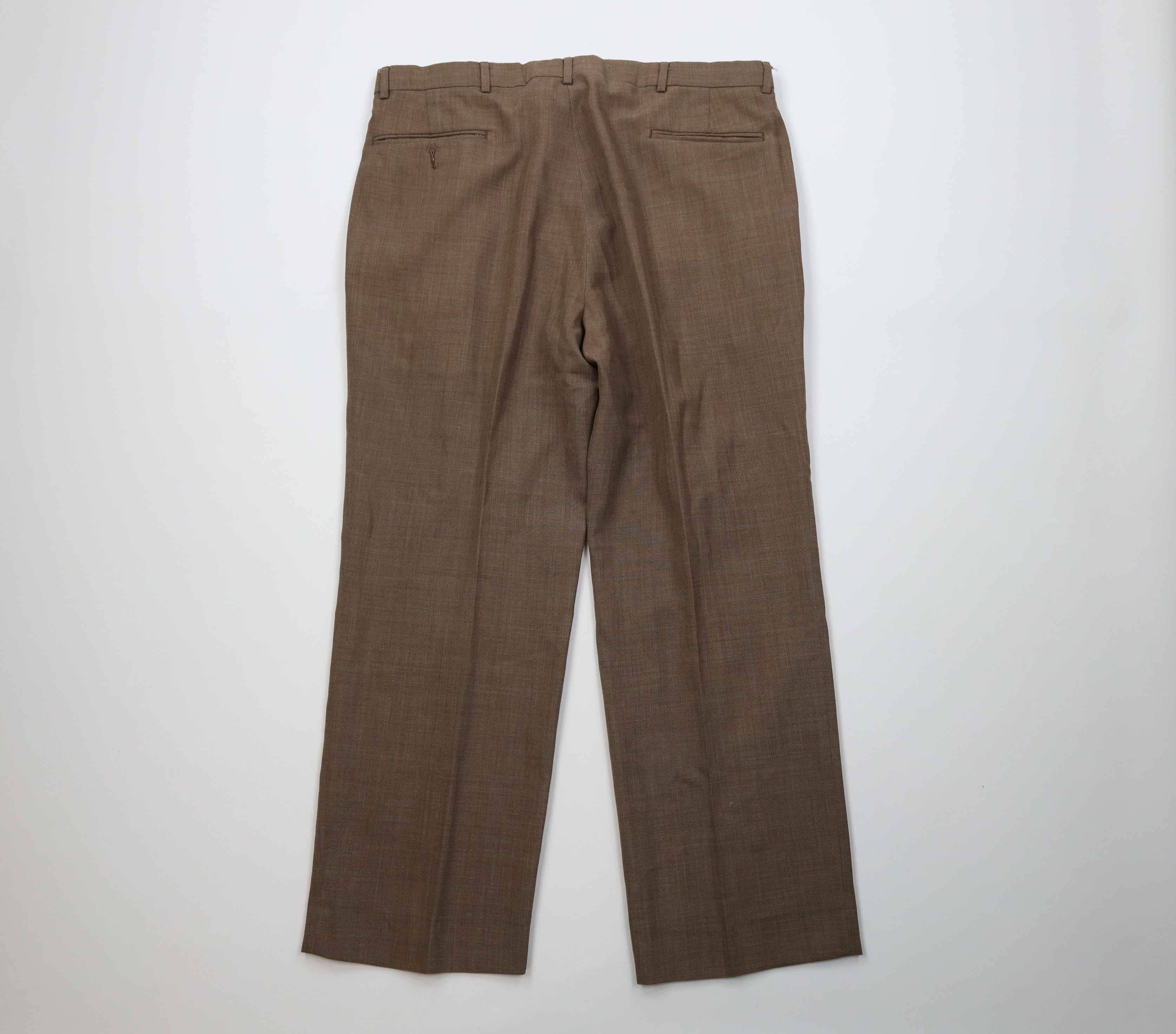 Vintage Vintage 90s Streetwear Chambray Wide Leg Chino Pants Brown Size US 38 / EU 54 - 11 Thumbnail
